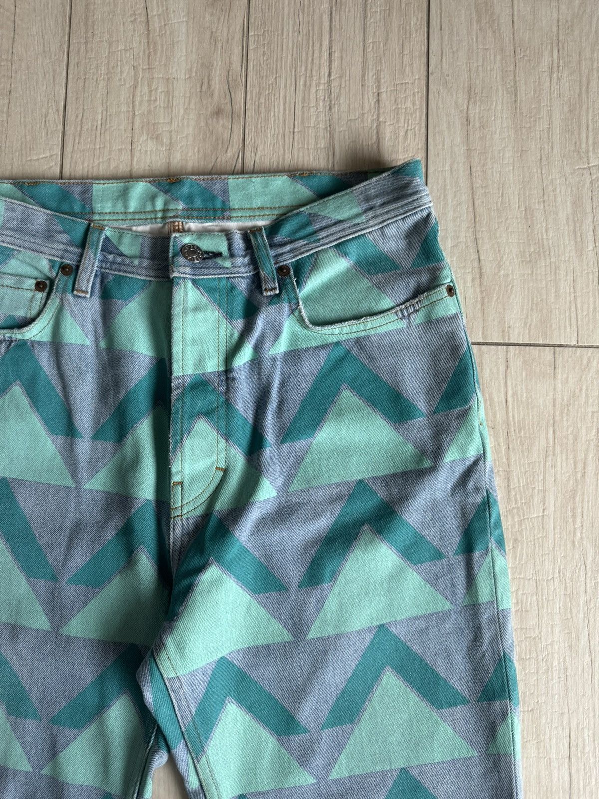 Acne Studios Acne Studios Land Print Denim Pants Size US 30 / EU 46 - 10 Thumbnail