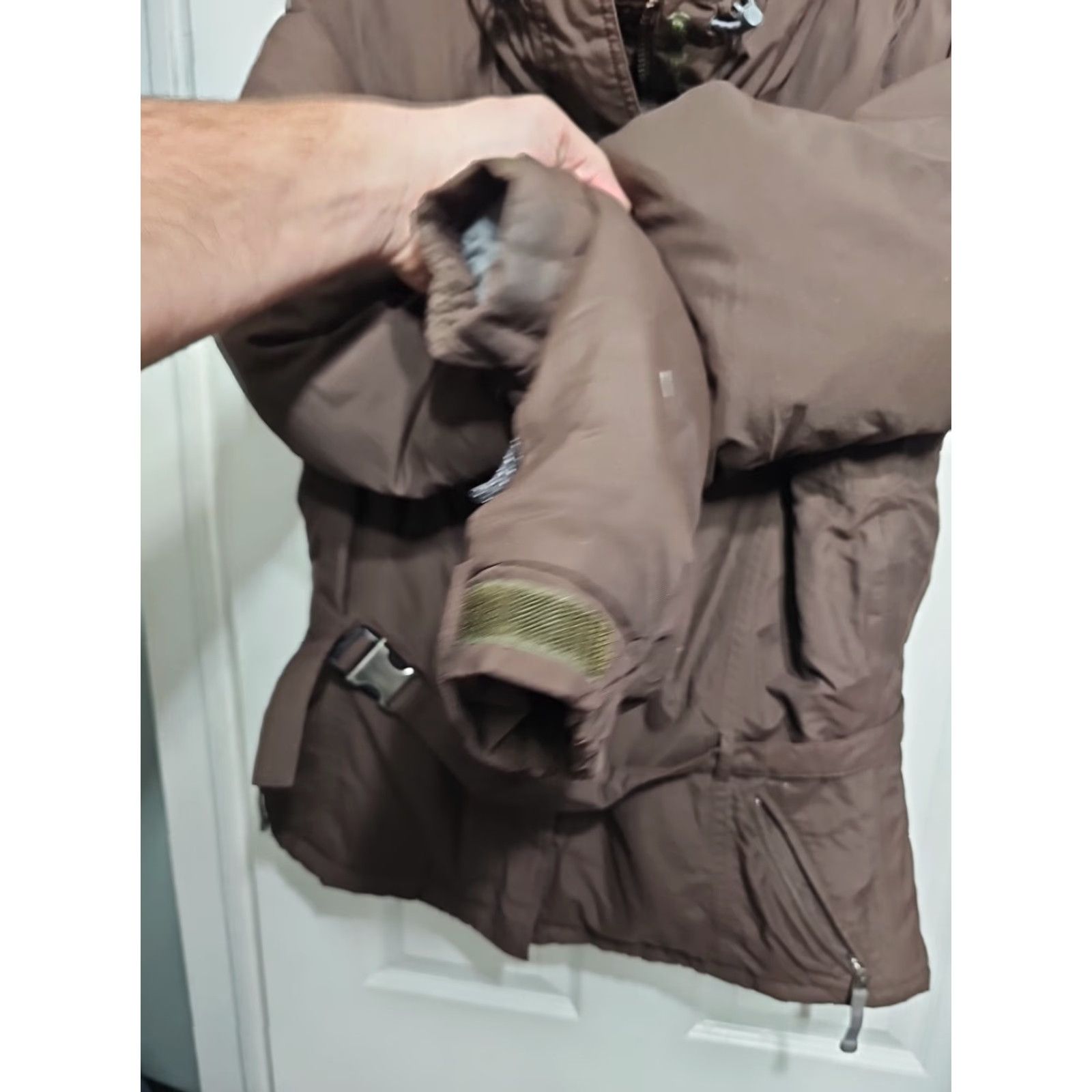 The North Face The North Face Parka Jacket Belted 550 Goose Down Hooded Women L Brown Size L Size L / US 10 / IT 46 - 3 Thumbnail