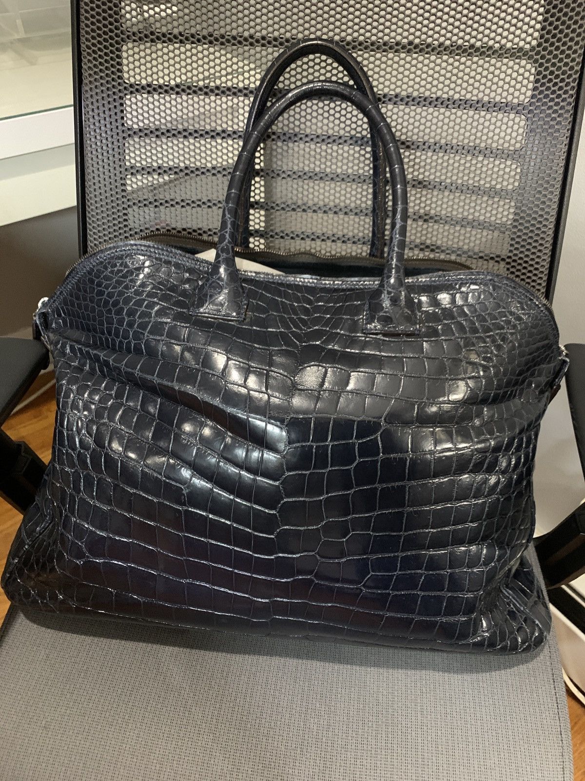 Other Zagliani porosus crocodile large bag $25K Size ONE SIZE - 1 Thumbnail