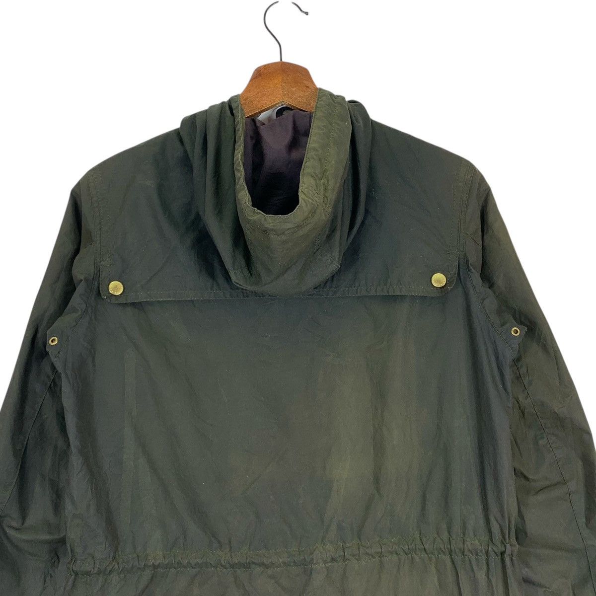 Barbour Vintage Barbour Tartan Waxed Cotton Raincoat Size US S / EU 44-46 / 1 - 13 Thumbnail