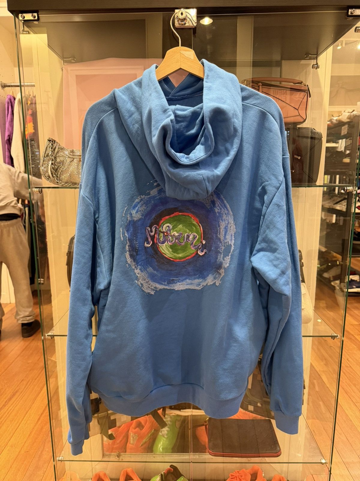 Marni Marni Painted Whirl Hoodie - Blue Size US M / EU 48-50 / 2 - 3 Thumbnail