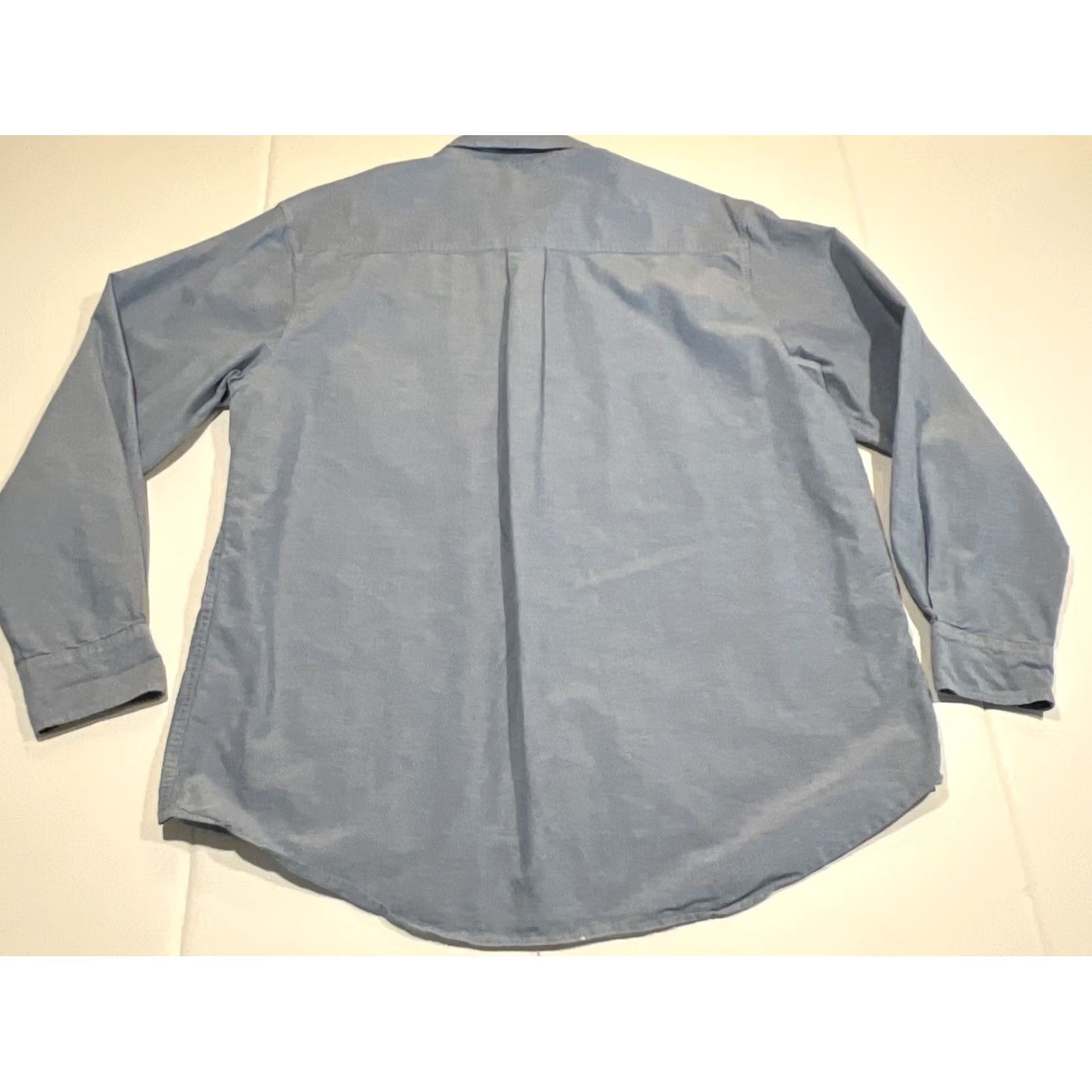 Timberland Timberland Shirt XL Button-Down Dress Long Sleeve Blue Pocket Logo Size 46R - 6 Thumbnail