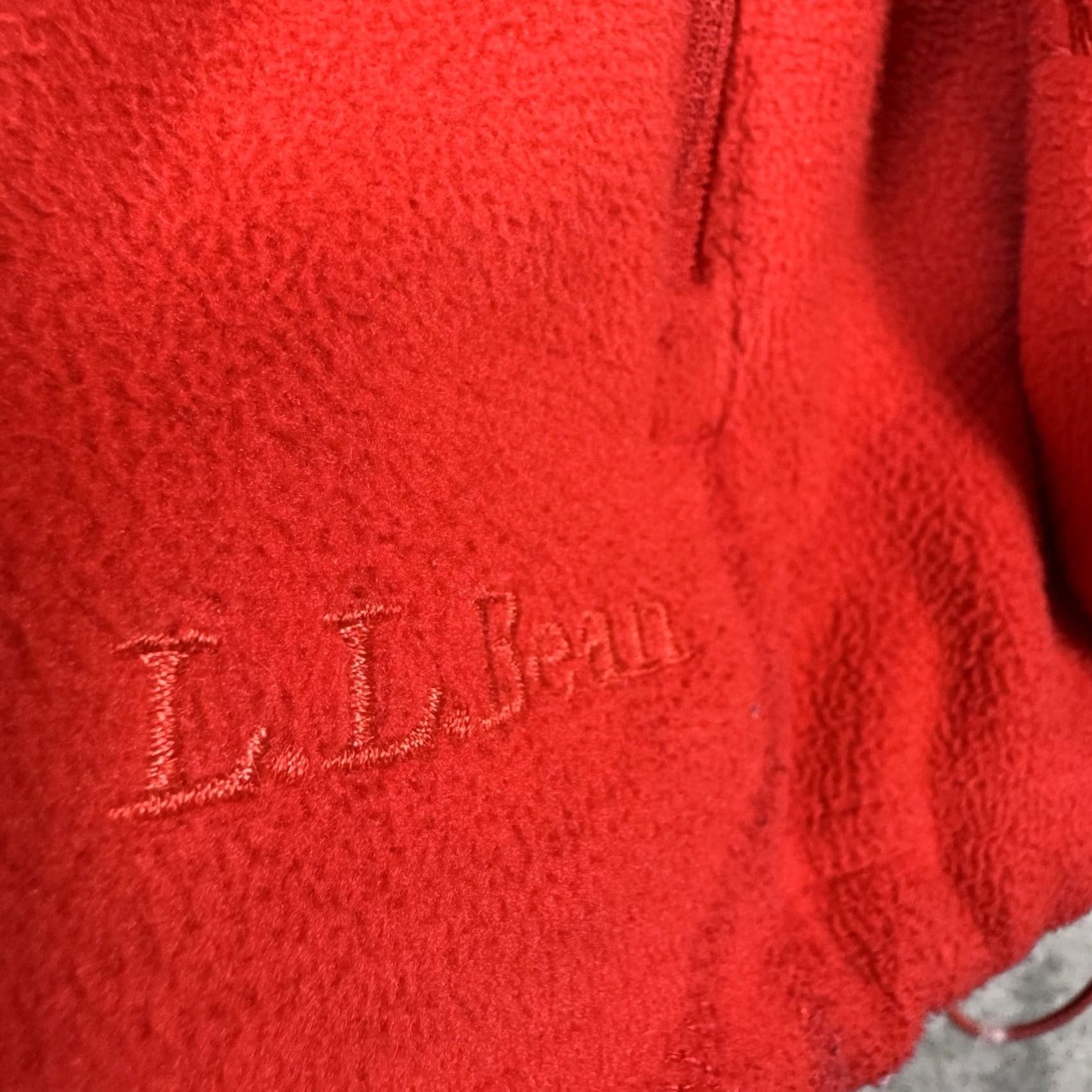 Vintage LL Bean Womens Jacket Fleece Full Zip Outdoor Hiking Red Size XXL / US 16-18 / IT 52-54 - 3 Thumbnail