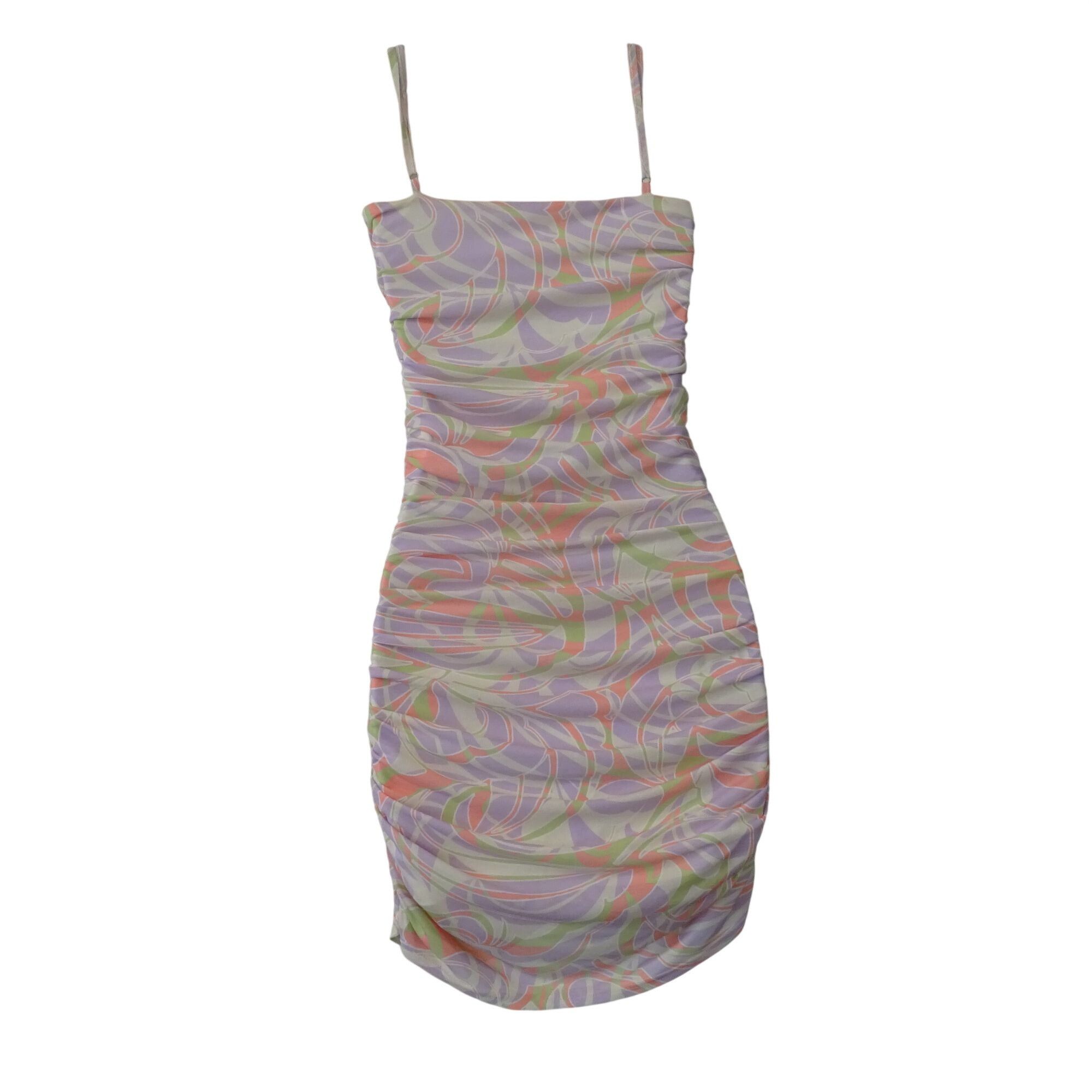 BP. BP. Ruched Bodycon Mini Dress Multicolor Pastel Size XS Size XS / US 0-2 / IT 36-38 - 6 Thumbnail