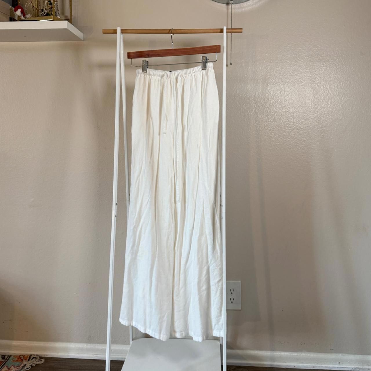 Designer white linen pants🤍 Size 27" / US 4 / IT 40 - 2 Thumbnail