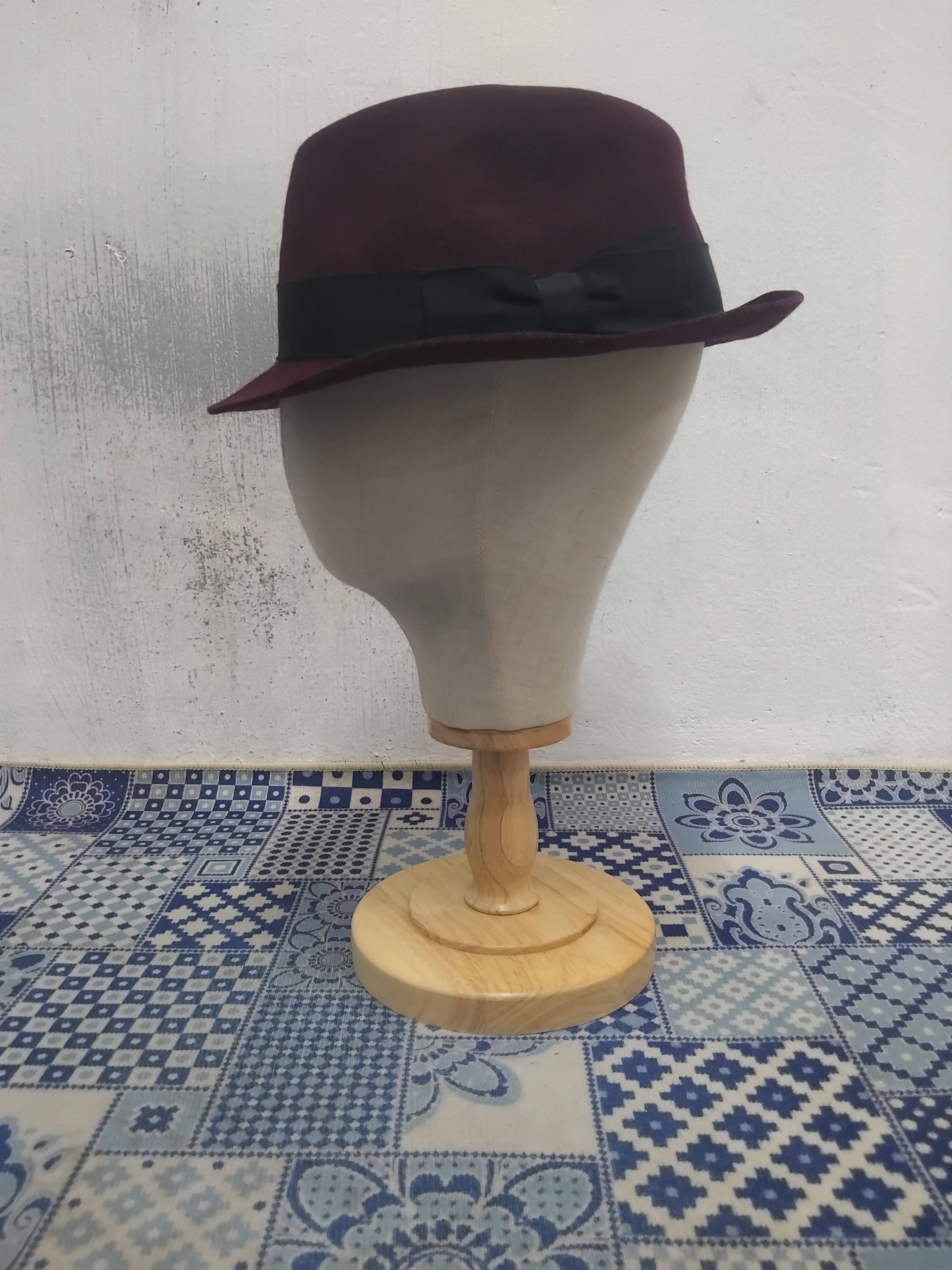 CA4LA CA4LA Made in Japan marron wool fedora hat Size ONE SIZE - 10 Thumbnail