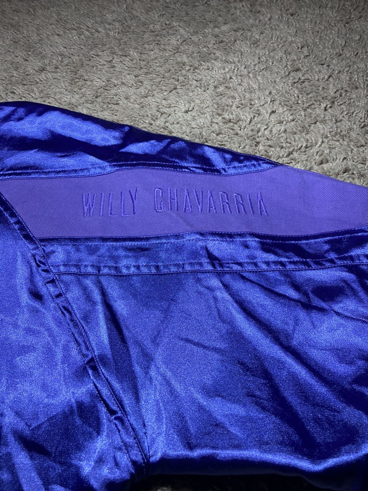 Willy Chavarria SS18 Willy Chavarria Satin Velour Track Jacket Bad Boy 2018 Size US M / EU 48-50 / 2 - 10 Thumbnail