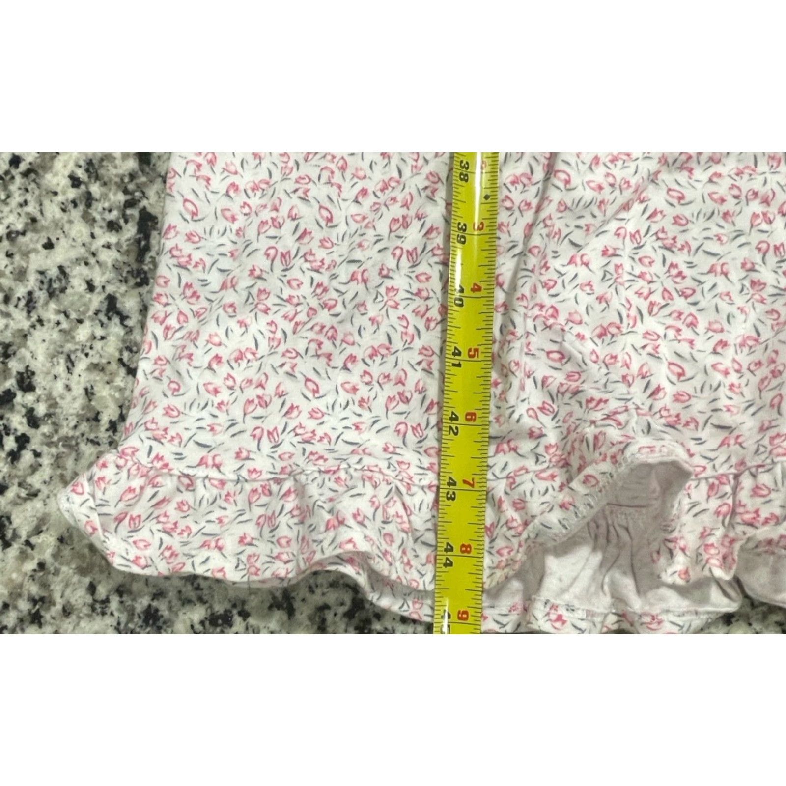 Vintage EILEEN WEST Nightgown Women Gown Lace Floral Pink White M Adult Women Size ONE SIZE - 2 Thumbnail