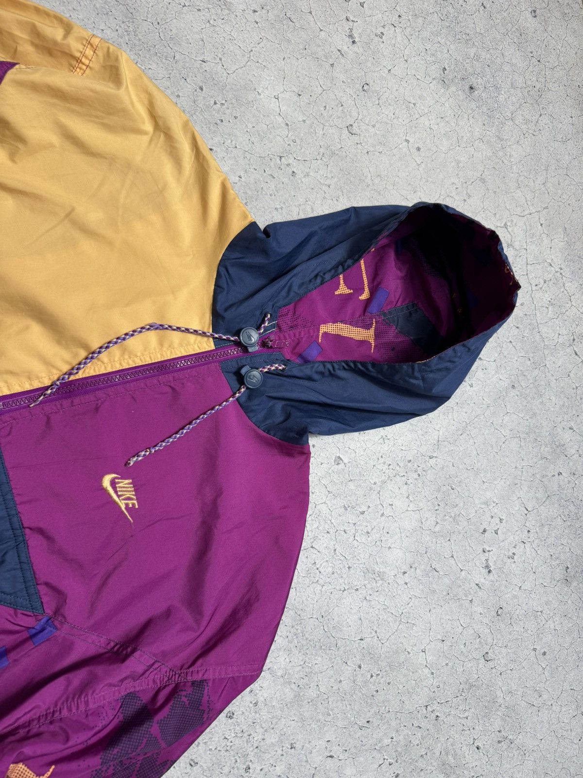 Nike Vintage 80s Nike Nylon Jacket 1/2 Zip Anorak Rare Size US M / EU 48-50 / 2 - 6 Thumbnail