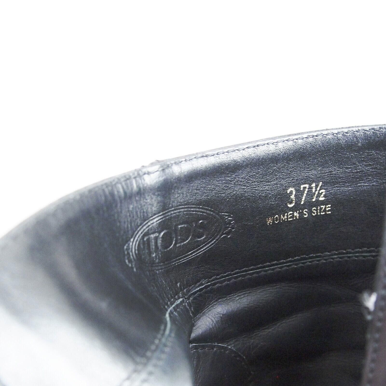 Tod's TOD's Booties Ankle Boots Black Leather US 37.5 EU 7.5 Size US 7.5 / IT 37.5 - 7 Thumbnail