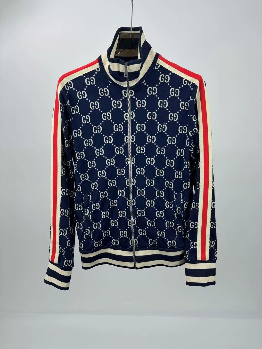 Gucci gucci red blue logo zip jacket Size US L / EU 52-54 / 3 - 1 Thumbnail