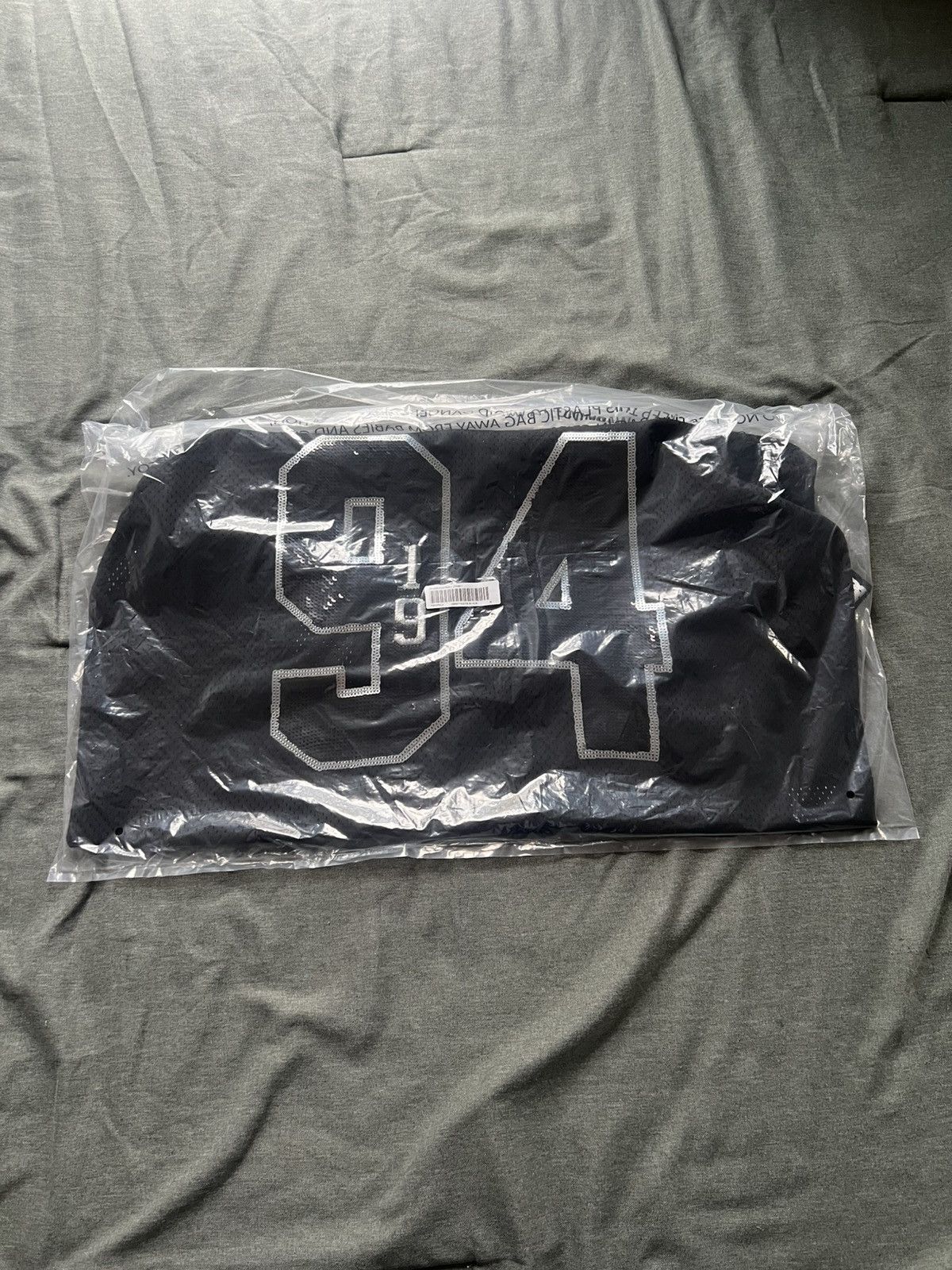 Supreme Supreme Aphex Twin Mesh Football Jersey Black | Grailed