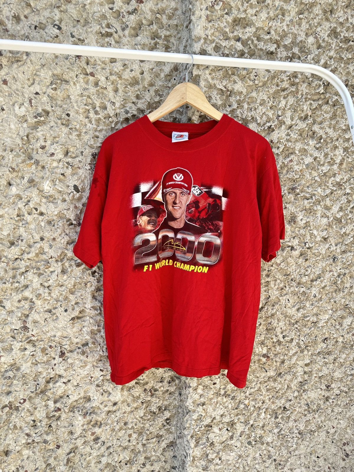 Formula 1 × Vintage Vintage Michael Shumacher 2000 world champion f1 tee Size US L / EU 52-54 / 3 - 1 Thumbnail