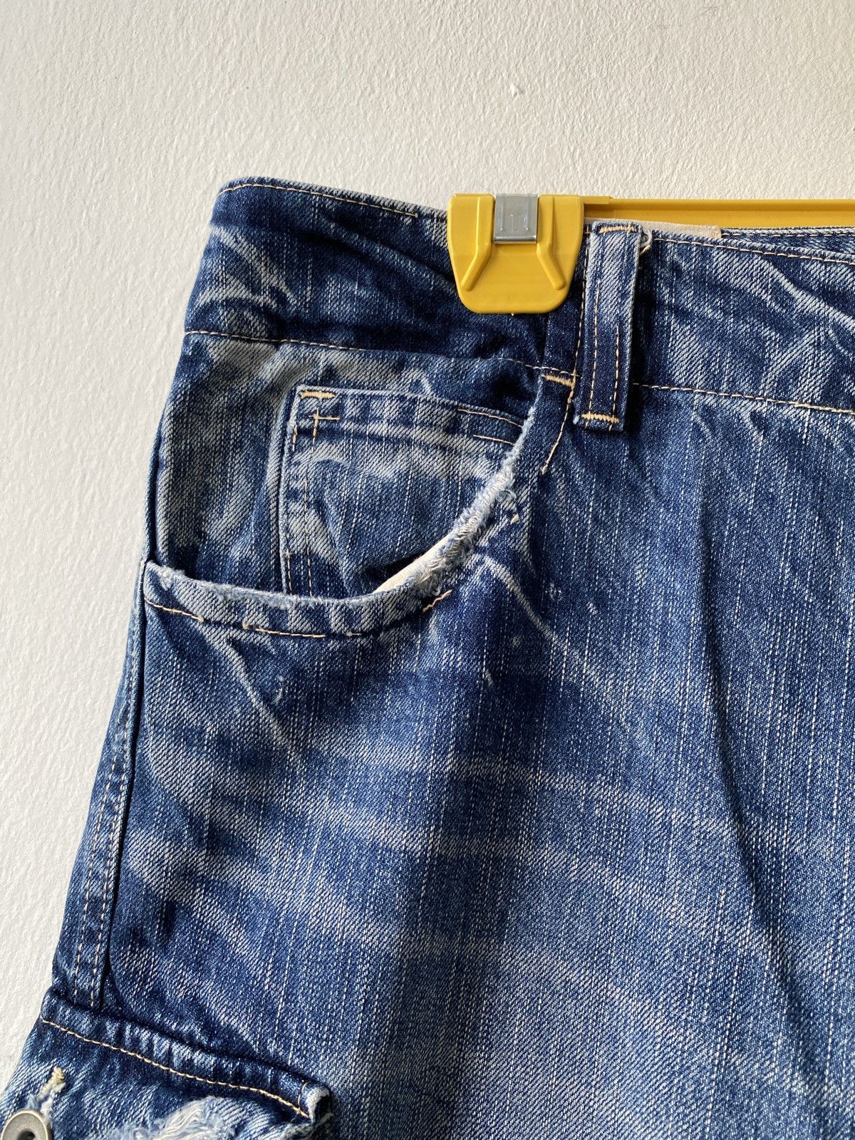 Japanese Brand John Bull Cargo Distressed Denim