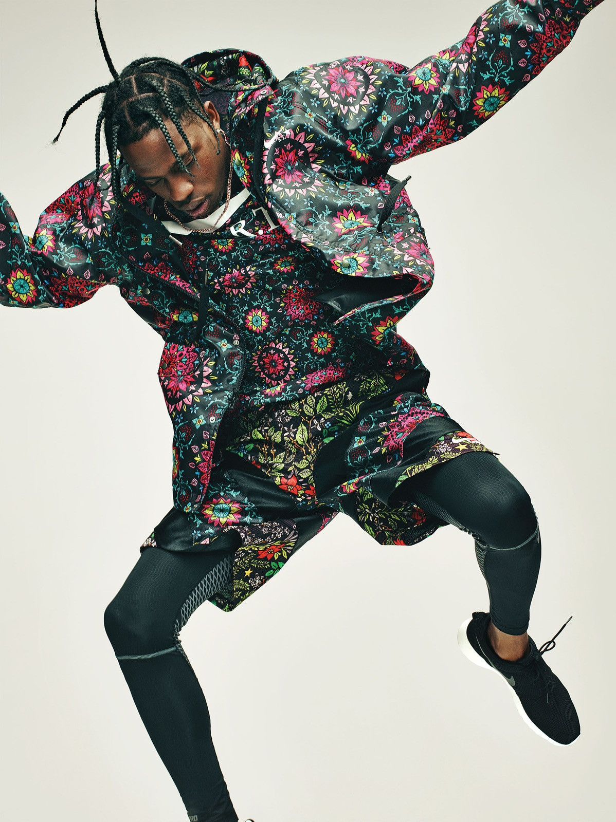 Nike × Riccardo Tisci Nikelab x Riccardo Tisci Kaleidoscope Floral Shorts Size US 32 / EU 48 - 8 Thumbnail