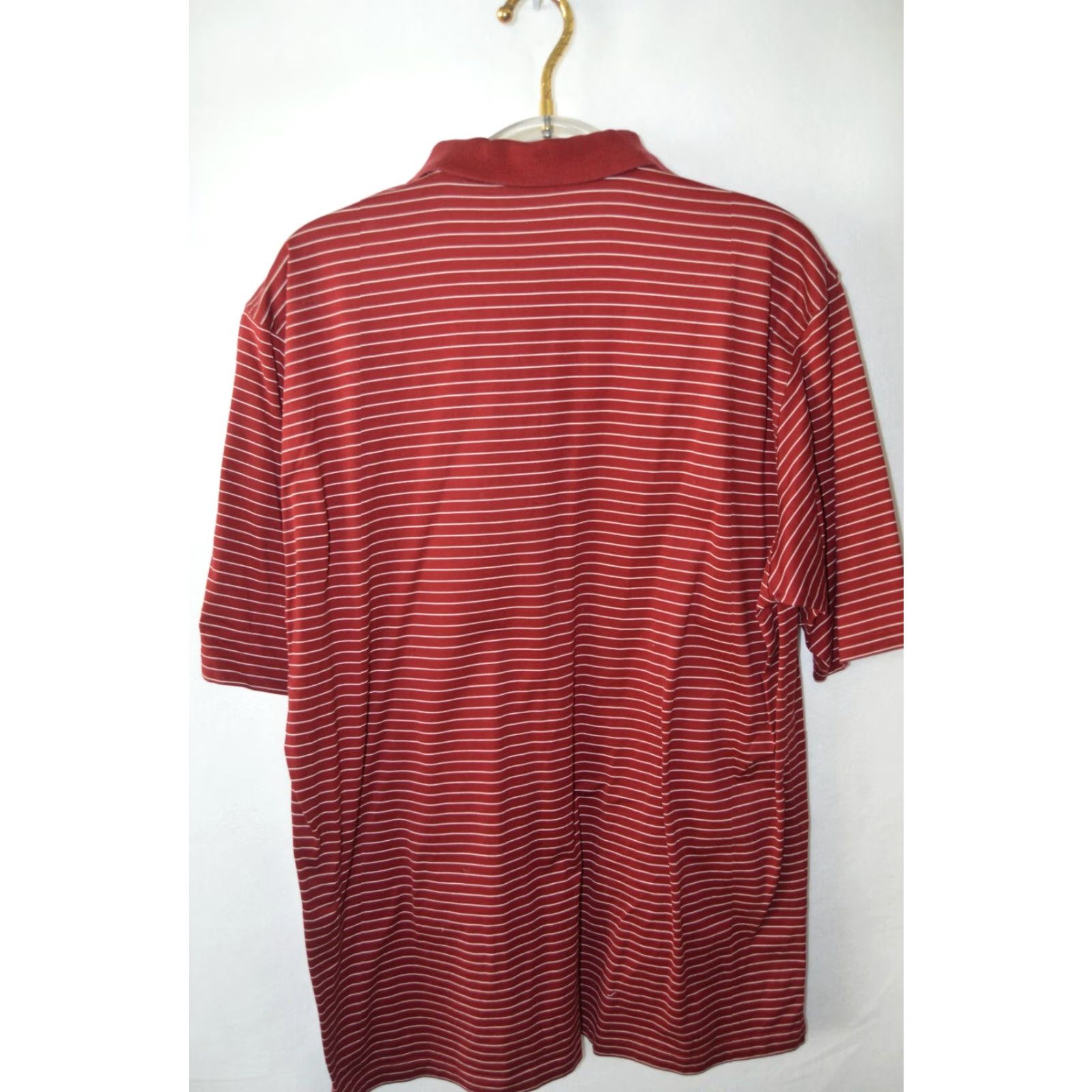 Vintage Fairway & Greene Polo Shirt XL Burgundy Striped Casual Short Sleeve Shirt Men XL Red Striped Polo Golf 100% Cotton Embroidered Logo Vintage Size US XL / EU 56 / 4 - 2 Thumbnail