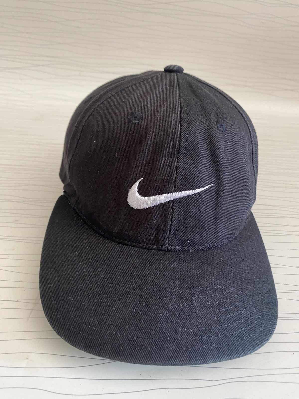 Nike VERY RARE NIKE CAP BIG LOGO SWOOSH Y2K 90s HYPE RETRO Size ONE SIZE - 4 Thumbnail