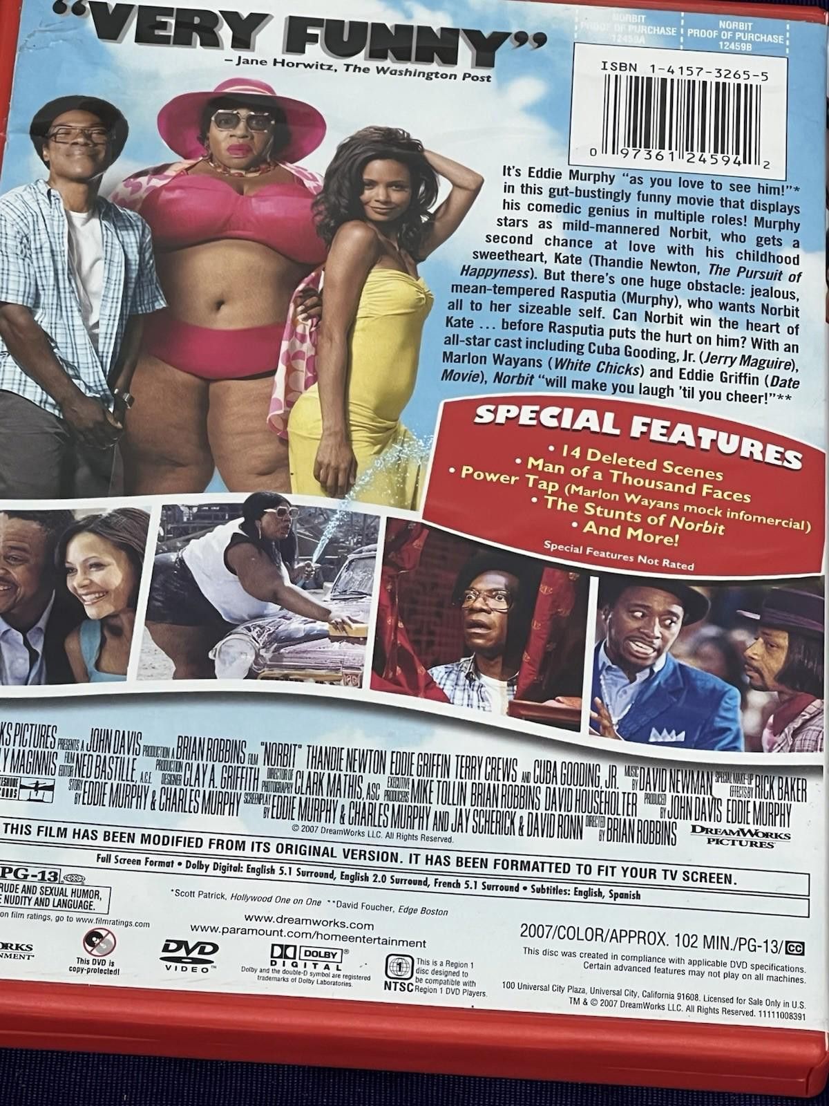 Other NORBIT EDDIE MURPHY THANDIE NEWTON EDDIE TERRY CREWS DVD Size ONE SIZE - 8 Thumbnail