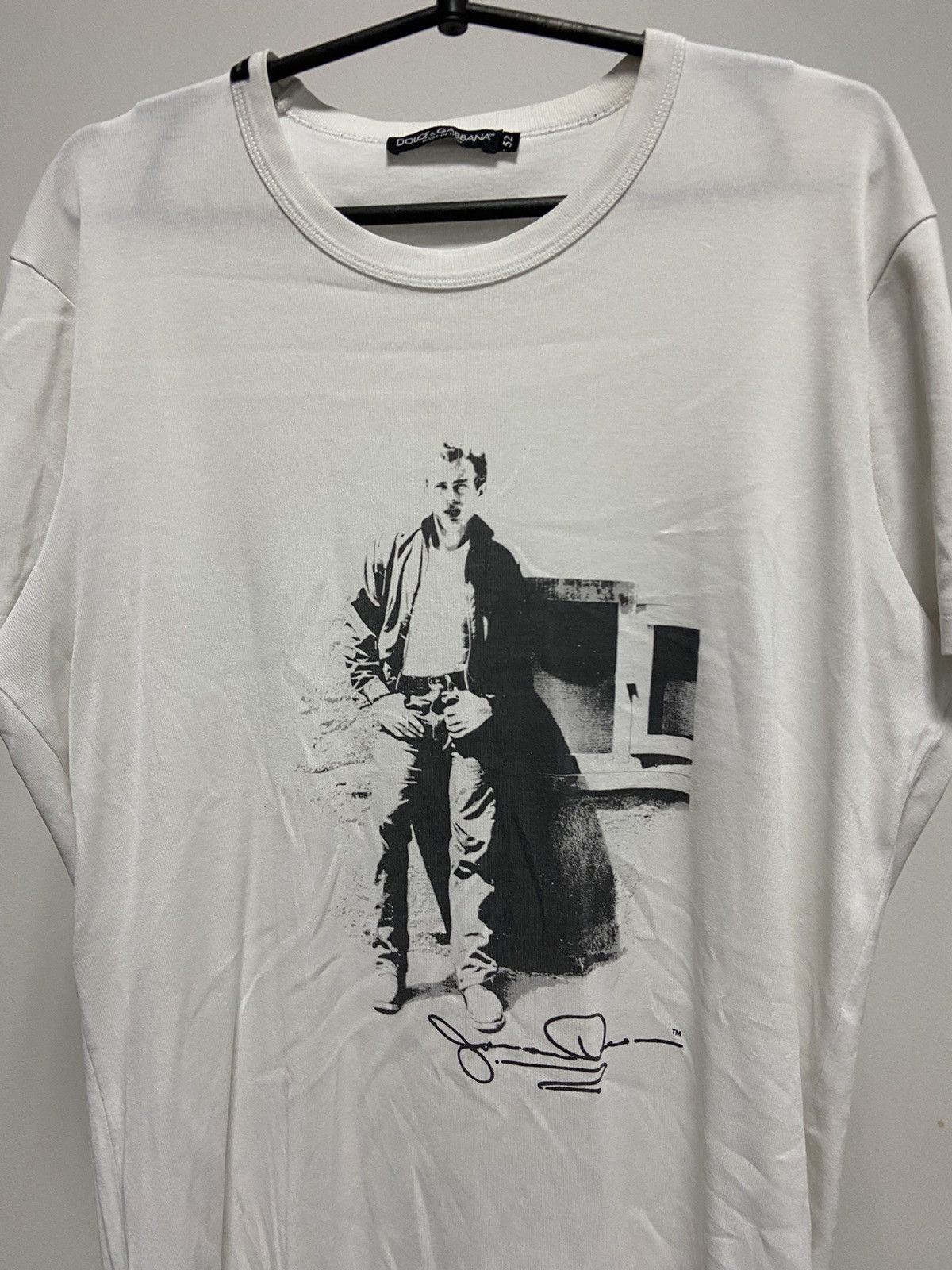 Dolce & Gabbana × Vintage Dolce Gabbana James Dean T-Shirt Vintage Big Logo Size US L / EU 52-54 / 3 - 2 Thumbnail