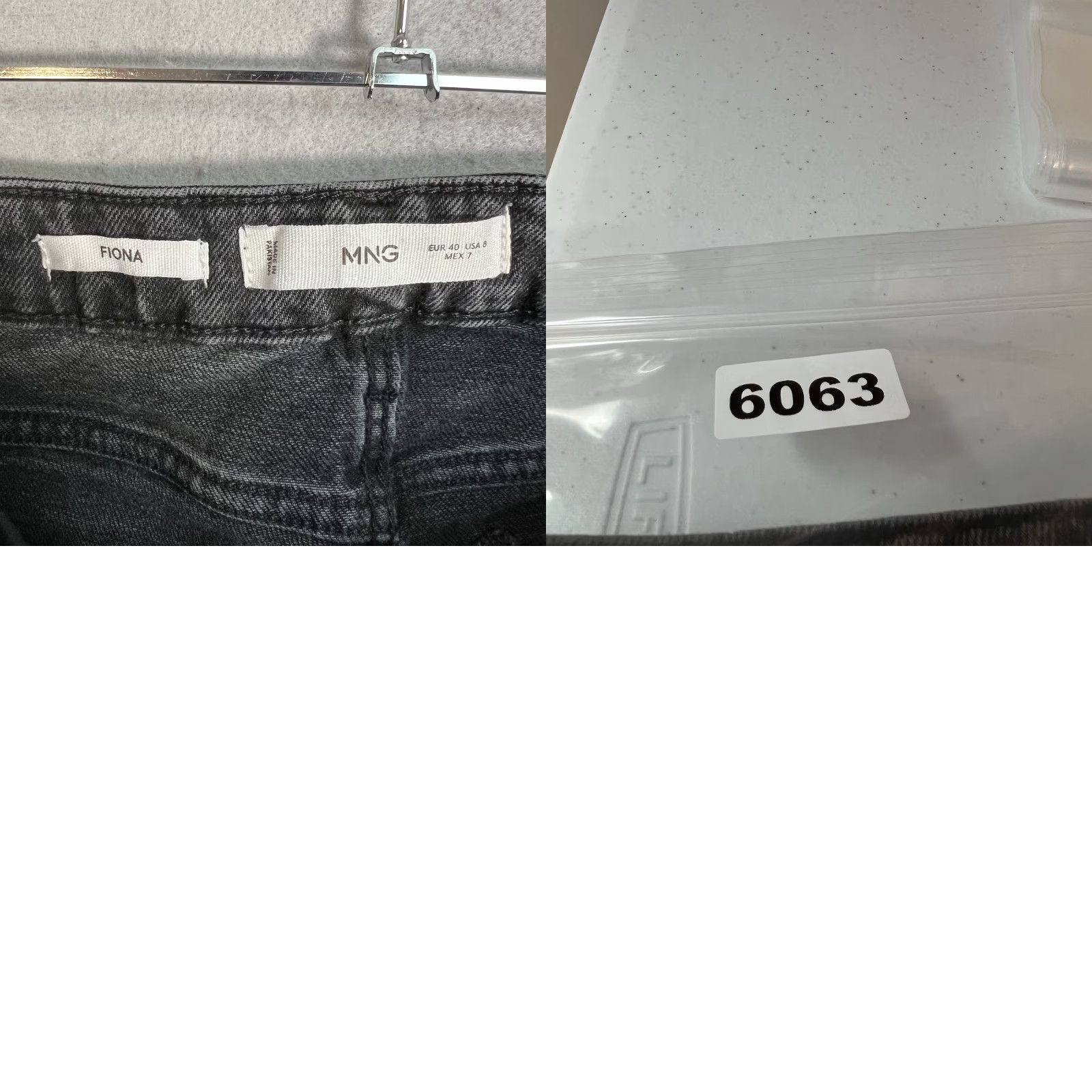 Mango VINTAGE Mango MNG Jeans Womens Size 8 Black Straight Leg Raw Hem Size 30" / US 8 / IT 44 - 8 Thumbnail