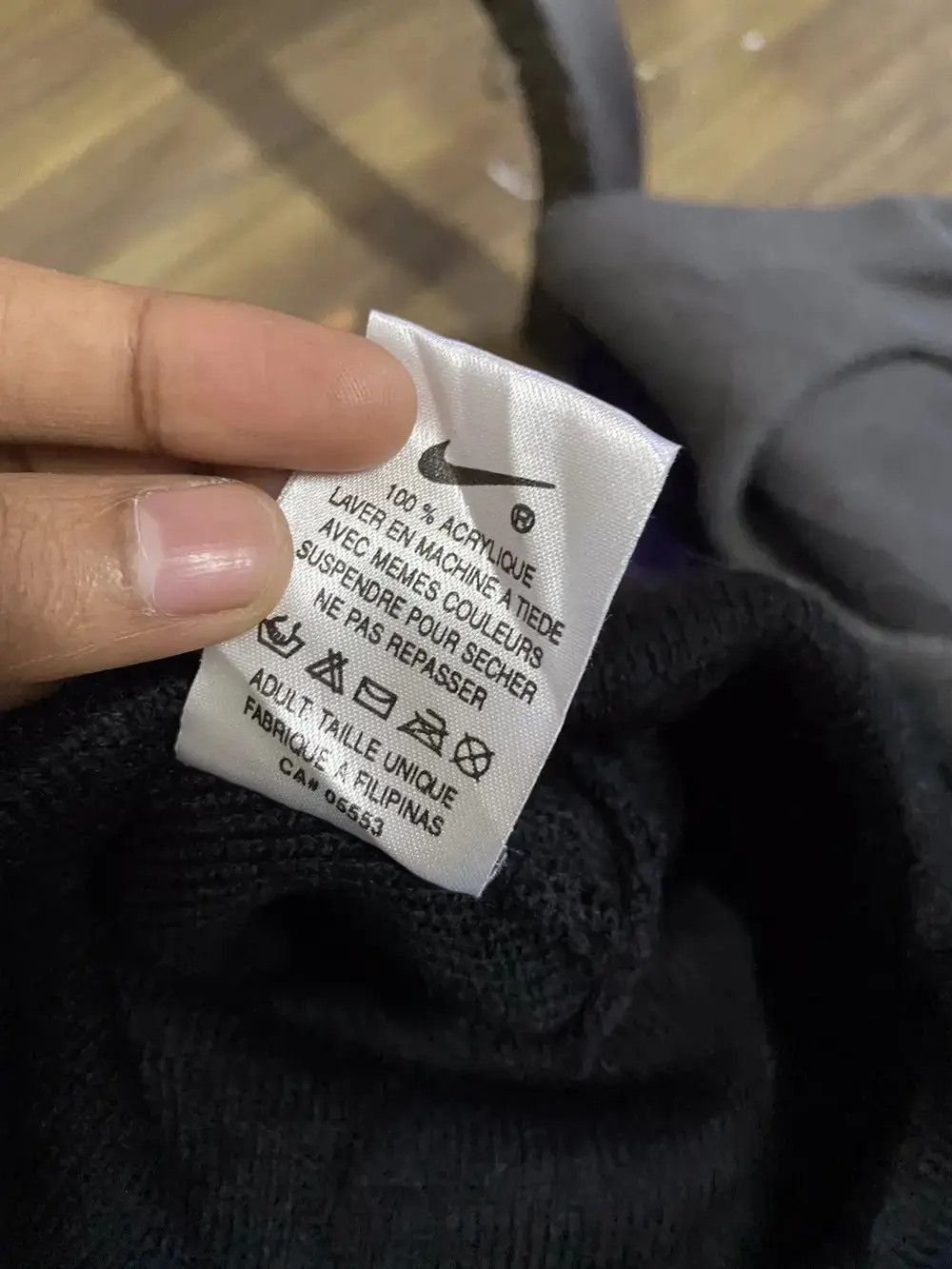 Nike × Vintage Nike Swoosh Beanie Hat Size ONE SIZE - 5 Thumbnail
