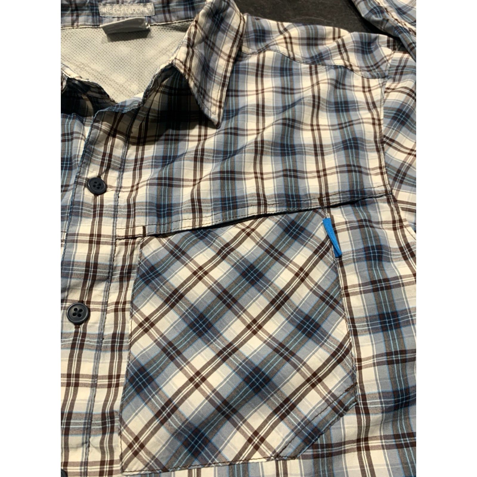 Vintage Columbia Men’s Plaid Shirt Long Sleeve Button-Up Outdoor Fishing All Seasons UV Protection Medium Gray Size US M / EU 48-50 / 2 - 3 Thumbnail