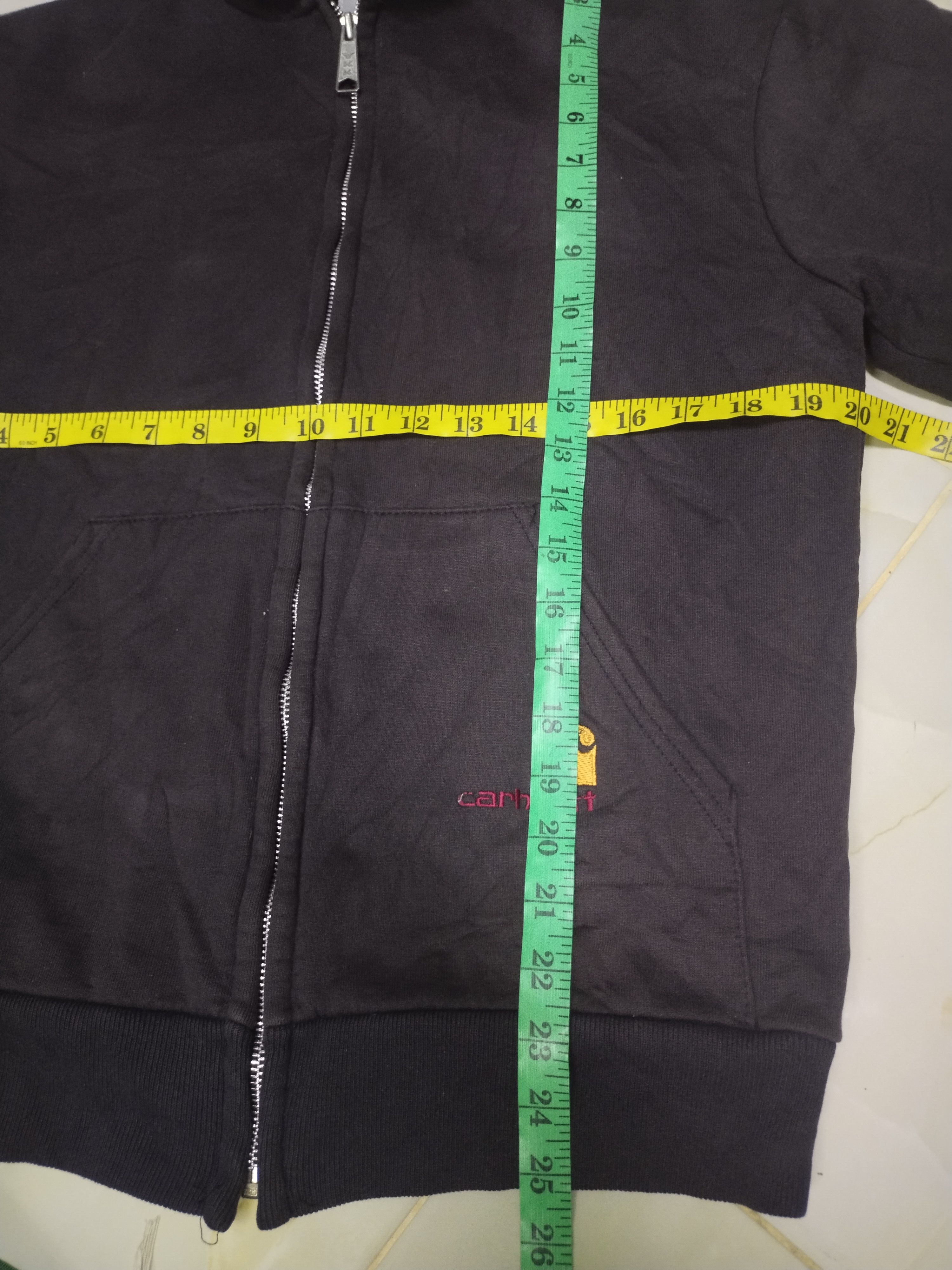 Carhartt × Vintage Vintage Carhartt Zipper Hoodie Sun Faded Black Size US S / EU 44-46 / 1 - 10 Thumbnail