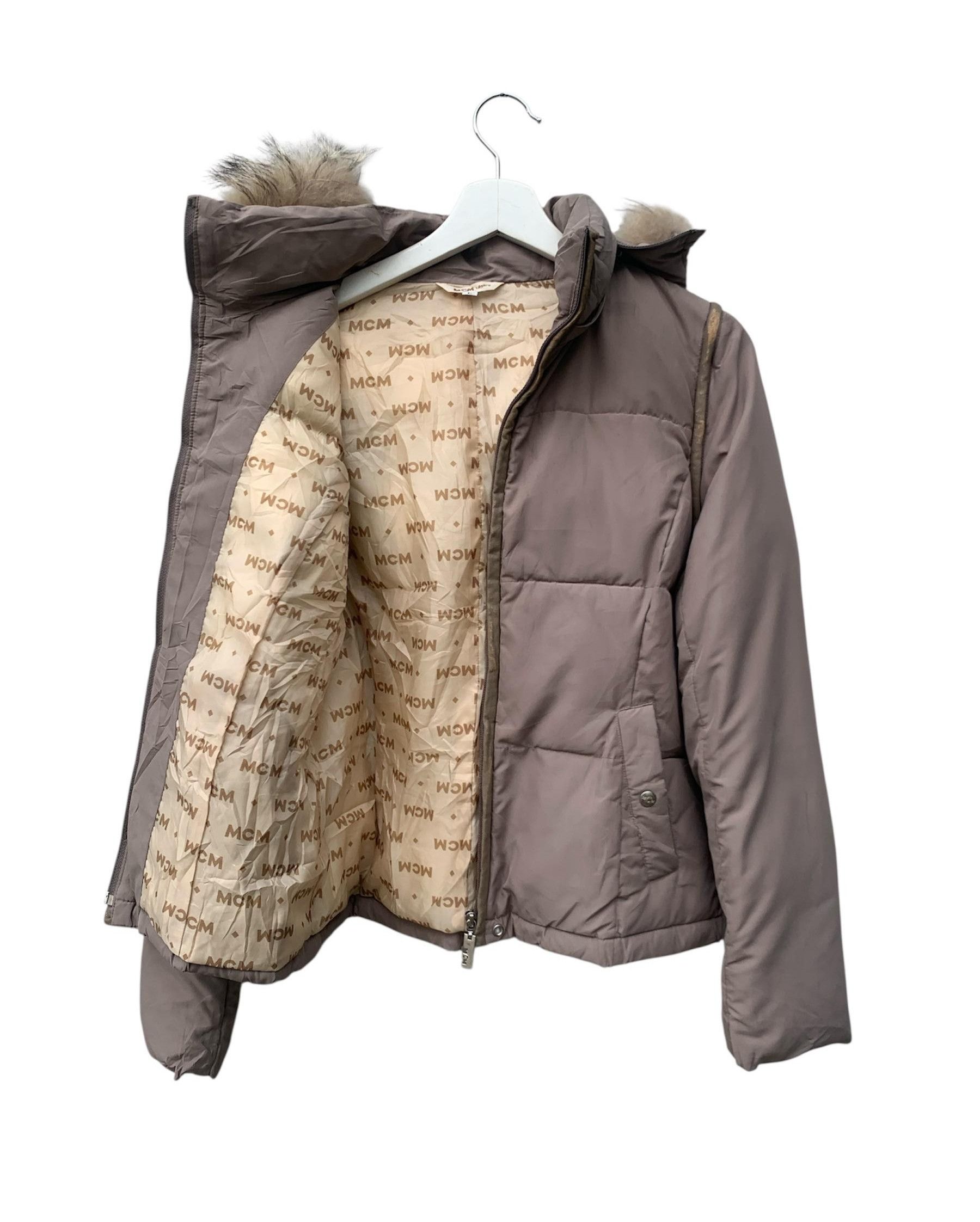 MCM Vintage MCM Legere Monogram Puffer Fur Hoodie Jacket Size US L / EU 52-54 / 3 - 1 Thumbnail
