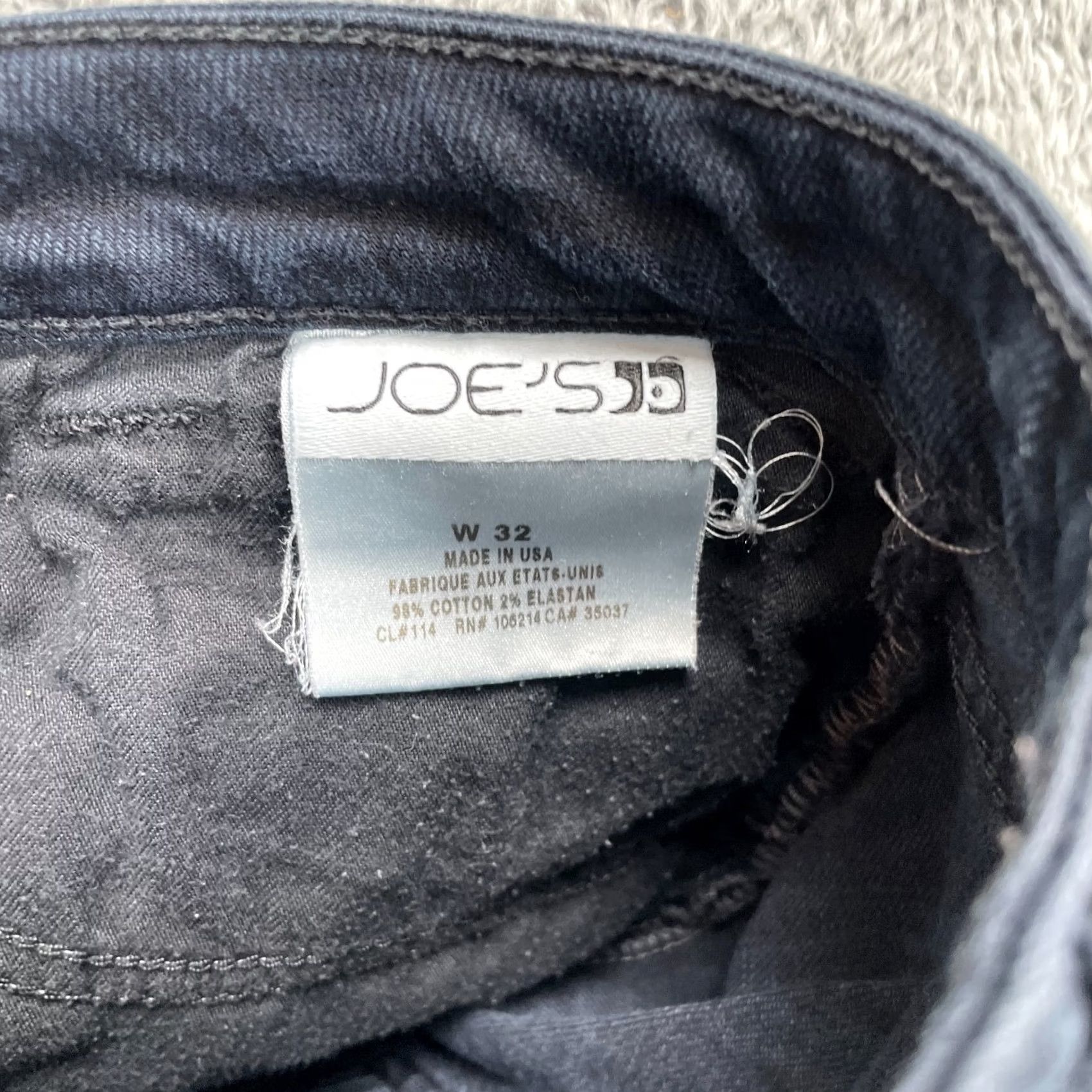 Vintage Joes Jeans Mens 32 Blue Skinny Denim Cotton Logo Stretch Dark Wash Preppy Jeans Regular 5-Pocket Mens Size US 34 / EU 50 - 4 Thumbnail