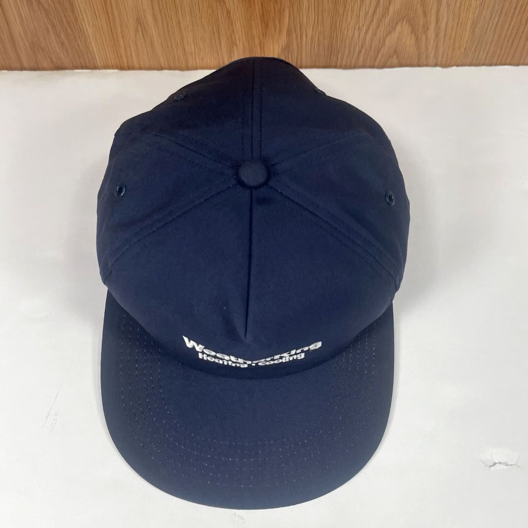 Vintage VINTAGE Cintas Weather King Heating & Cooling Snapback Trucker Hat Cap Navy Blue Hat Mens Adjustable Blue Size ONE SIZE - 2 Thumbnail