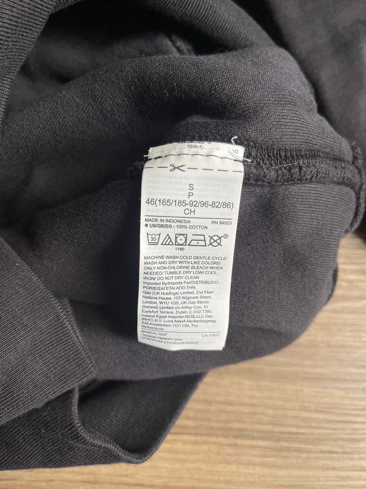 Balenciaga × Gap × Yeezy Yeezy Gap Perfect Hoodie Black Size Small Size US S / EU 44-46 / 1 - 4 Thumbnail