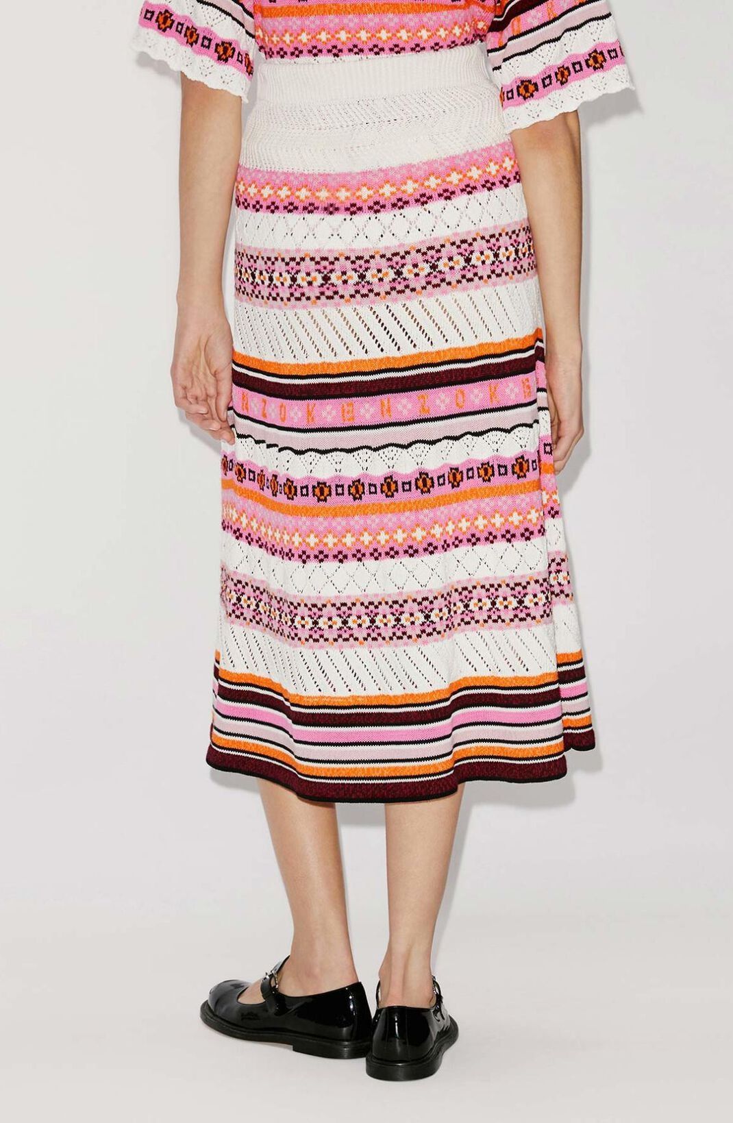 Kenzo o1y1025 Midi Skirt in Multicolor Size 27" / US 4 / IT 40 - 4 Thumbnail