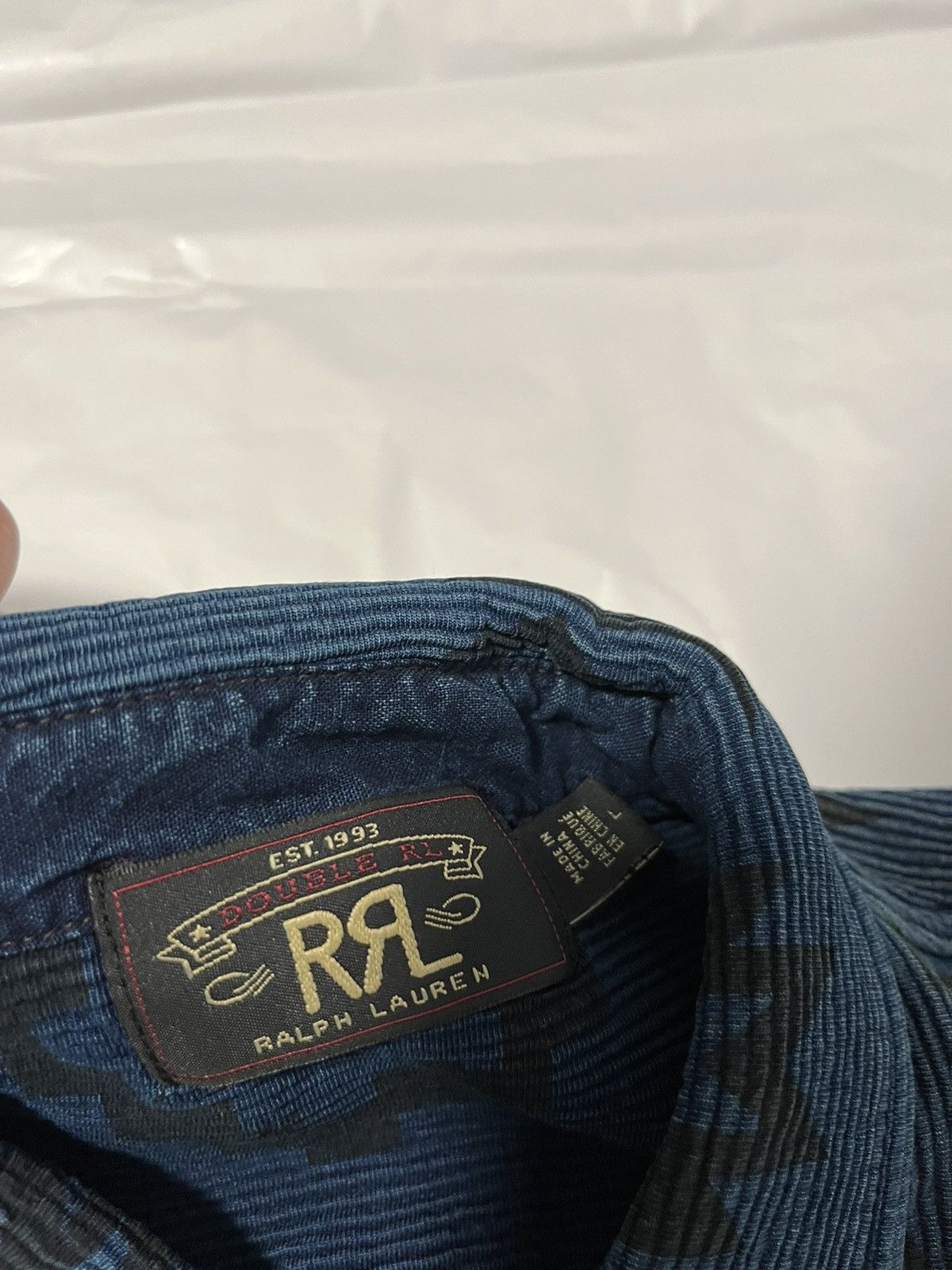 RRL Ralph Lauren Southwestern Corduroy Work Shirt Aztec Indian Serape Size US L / EU 52-54 / 3 - 21 Thumbnail