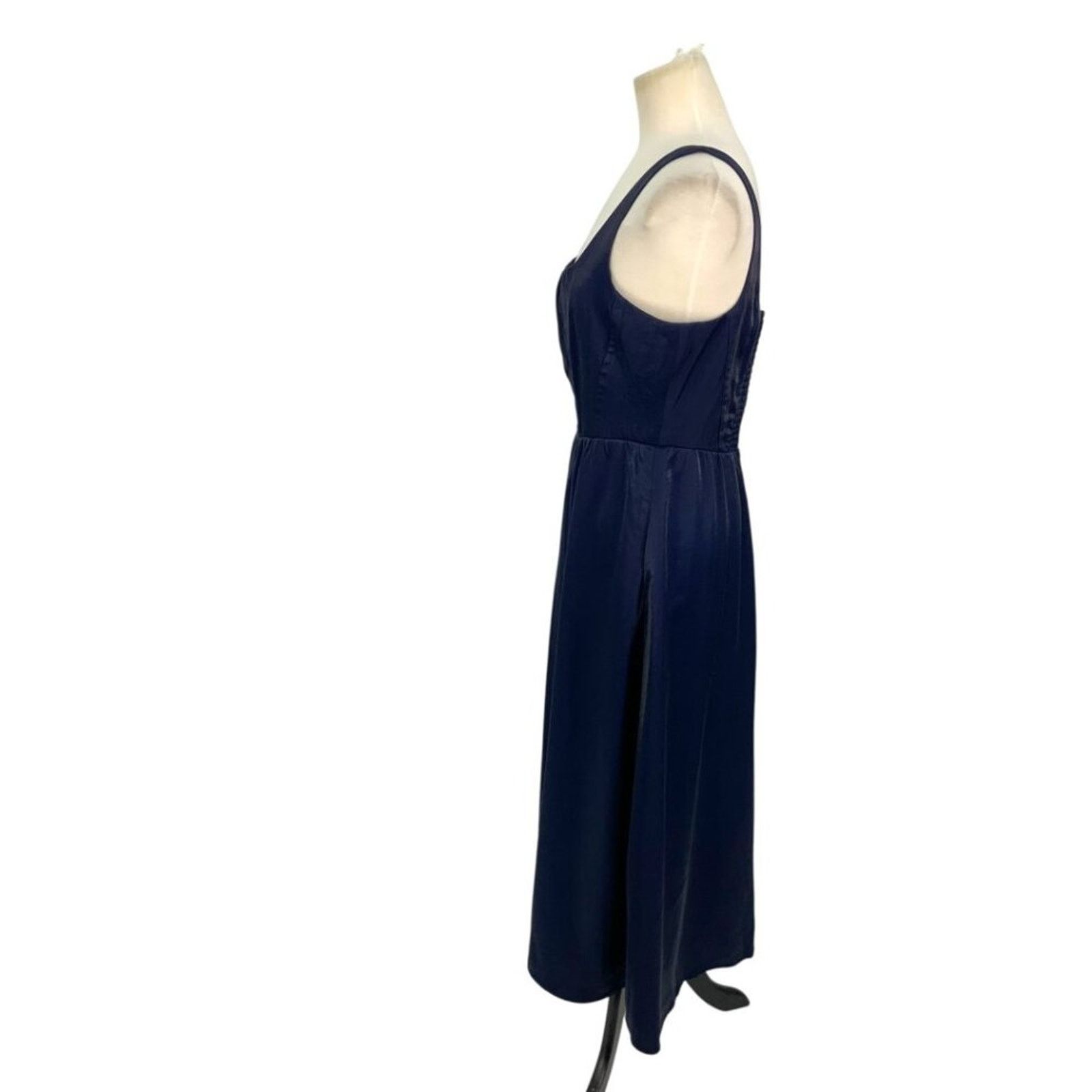 Other WAYF Desi Bustier Midi Dress In Navy Size Medium $128 MSRP Size M / US 6-8 / IT 42-44 - 5 Thumbnail