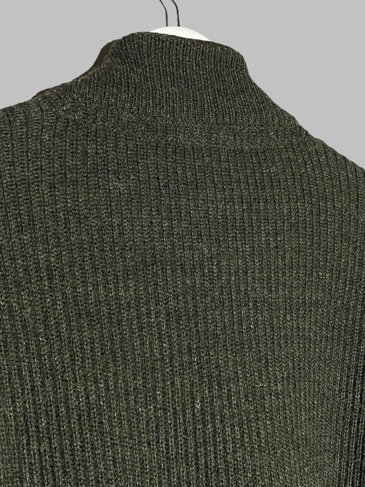 Barbour 🔥 BARBOUR TYNE CARDIGAN FULL ZIP KNITWEAR OLIVE MILITARY Size US L / EU 52-54 / 3 - 10 Thumbnail