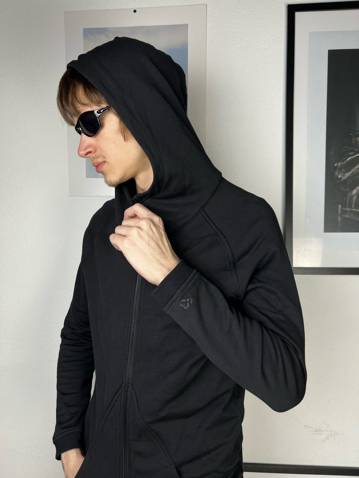 Adidas × Y-3 × Yohji Yamamoto Adidas Y-3 Logo Zip Up Hoodie Yohji Yamamoto Size US XS / EU 42 / 0 - 9 Thumbnail