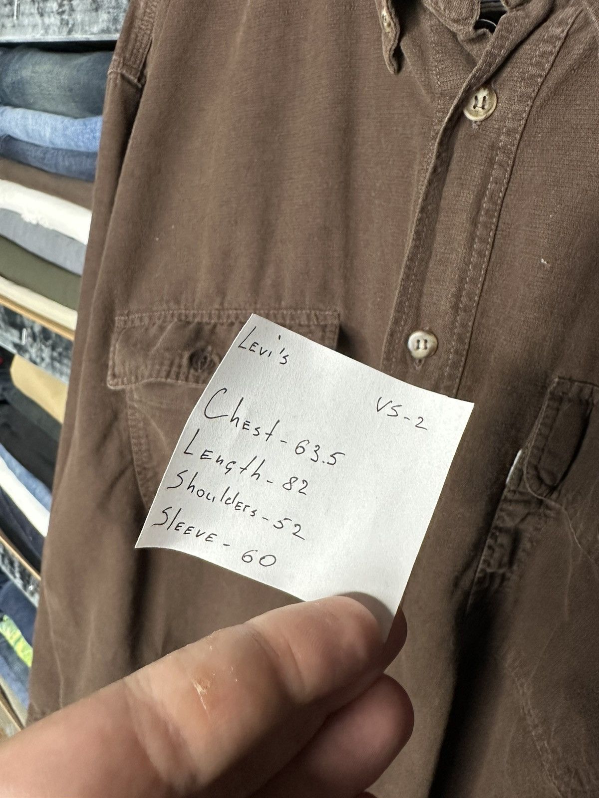 Levi's Levi's Two Horse Brand Brown Button Down Shirt Mens XL Size US XL / EU 56 / 4 - 9 Thumbnail