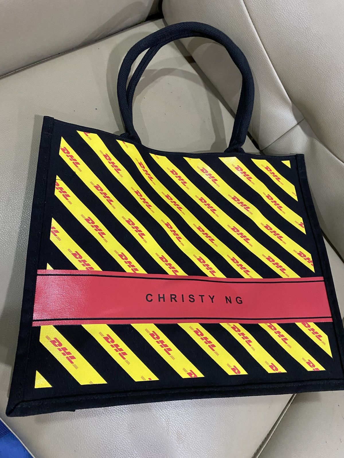 DHL DHL X Christy Ng 50 Years Malaysia Shopping Tote Bag Size ONE SIZE - 13 Thumbnail