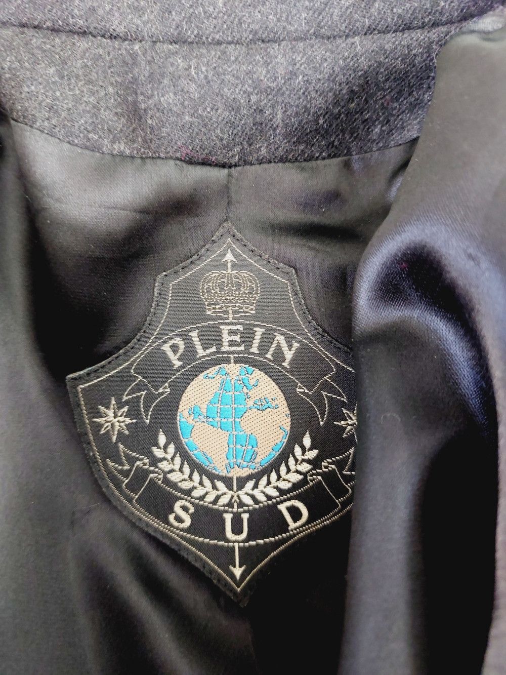 plein sud Plein Sud Faycal Amor Bust Silver Zip Zipper Wool Jacket Size M / US 6-8 / IT 42-44 - 10 Thumbnail