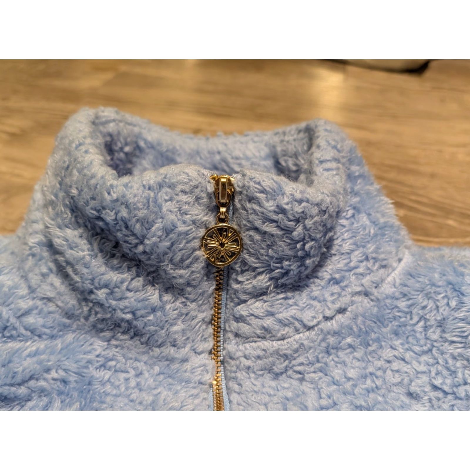 Lilly Pulitzer Lilly Pulitzer Jacket Ansel Fleece Sherpa Long Sleeve Full Zip Blue M Womens Regular Jacket Size M / US 6-8 / IT 42-44 - 6 Thumbnail