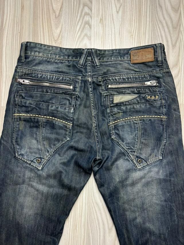 Vintage Denim pants M.O.D Avant Garde Y2k 🔥 Size US 36 / EU 52 - 3 Thumbnail