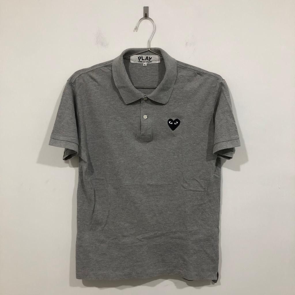 Comme des Garcons AD2017 CDG Play Black Heart Polo Tee Size US M / EU 48-50 / 2 - 1 Thumbnail