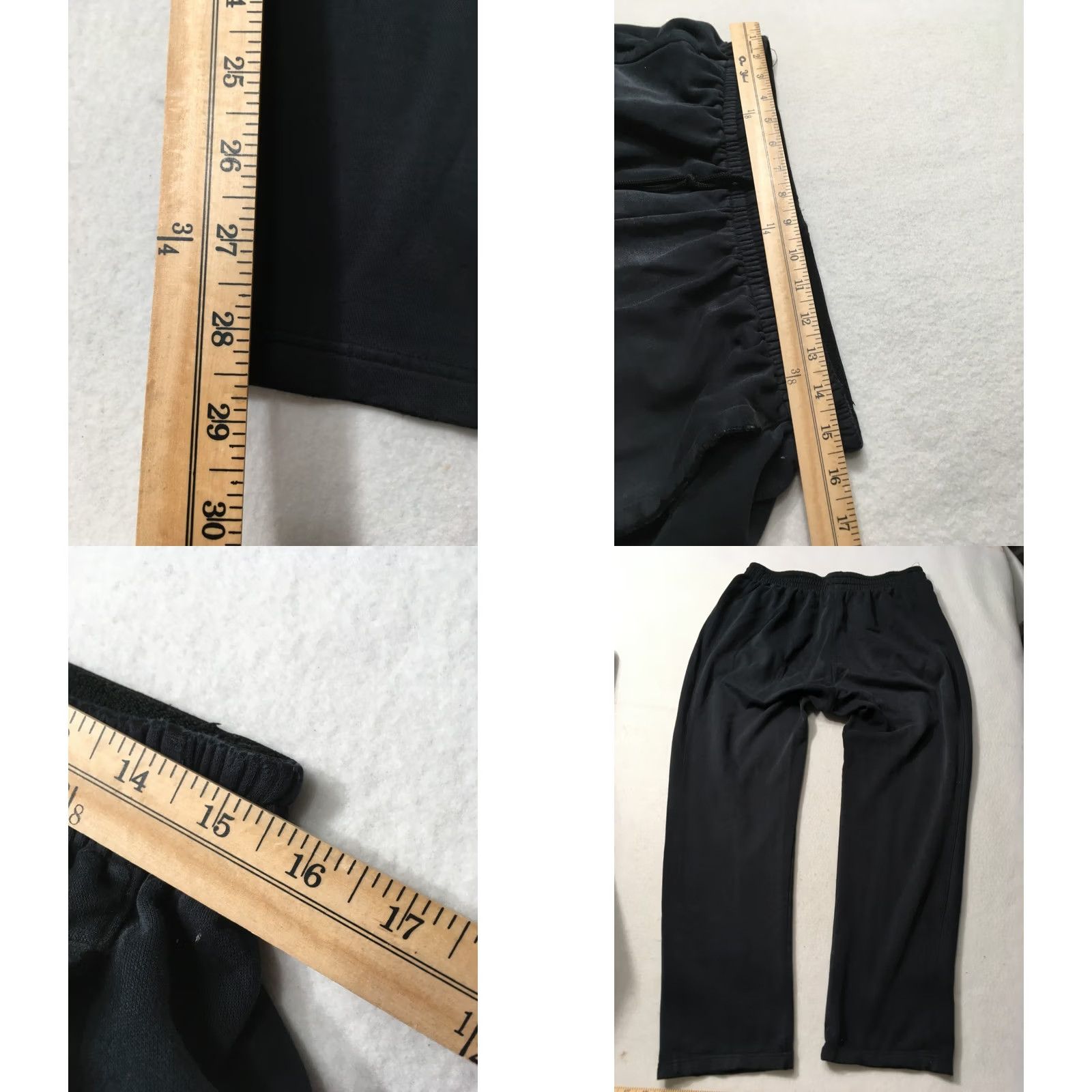 Adidas Adidas Pants Black Adults Large Classic Sweatpants Fleece Cotton 30” Regular Waist Drawstring Vintage Men Size US 33 - 8 Thumbnail