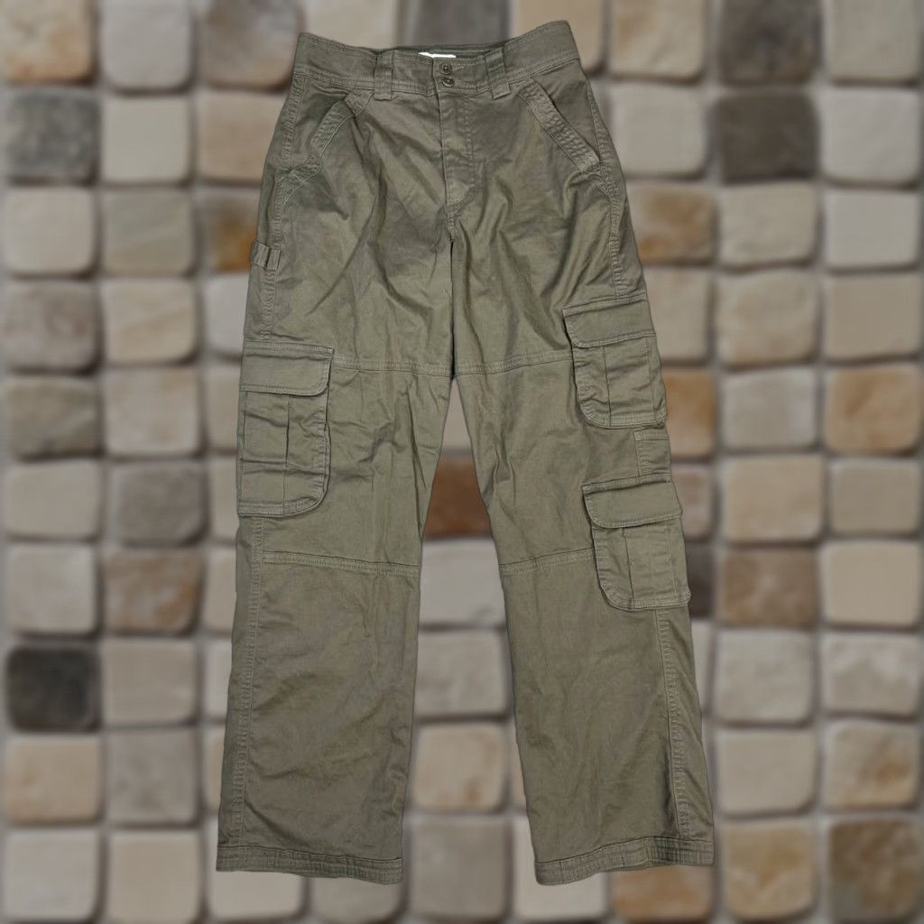 Abercrombie & Fitch Curve Love Cargo Pants Womens 27 Green Hammer Loop Utility Cargo Pants Womens 27 Green Hammer Loop Utility