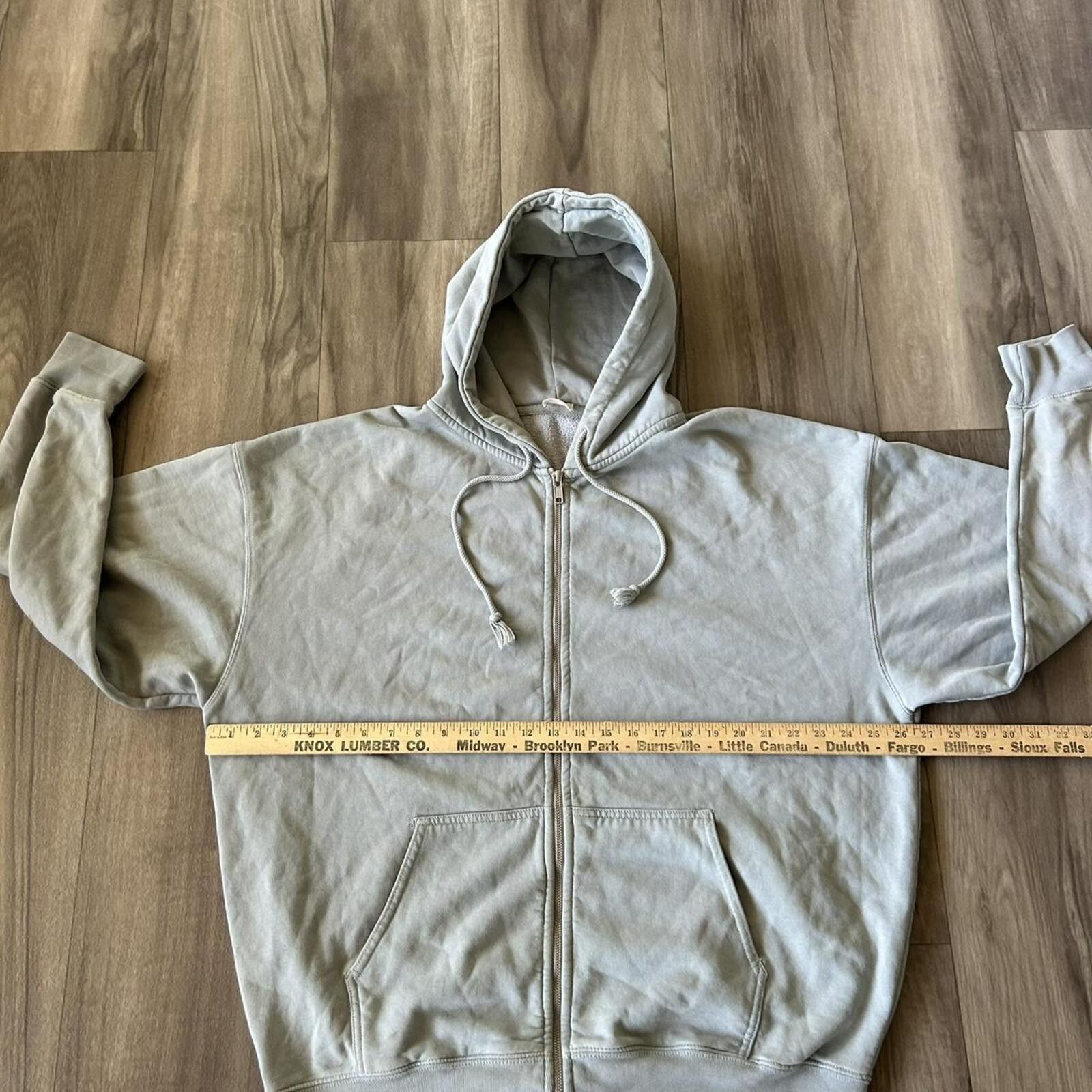 Other Vintage Light Sage Green Blank Zip Up Heavyweight Hoodie XL Size US XL / EU 56 / 4 - 5 Thumbnail