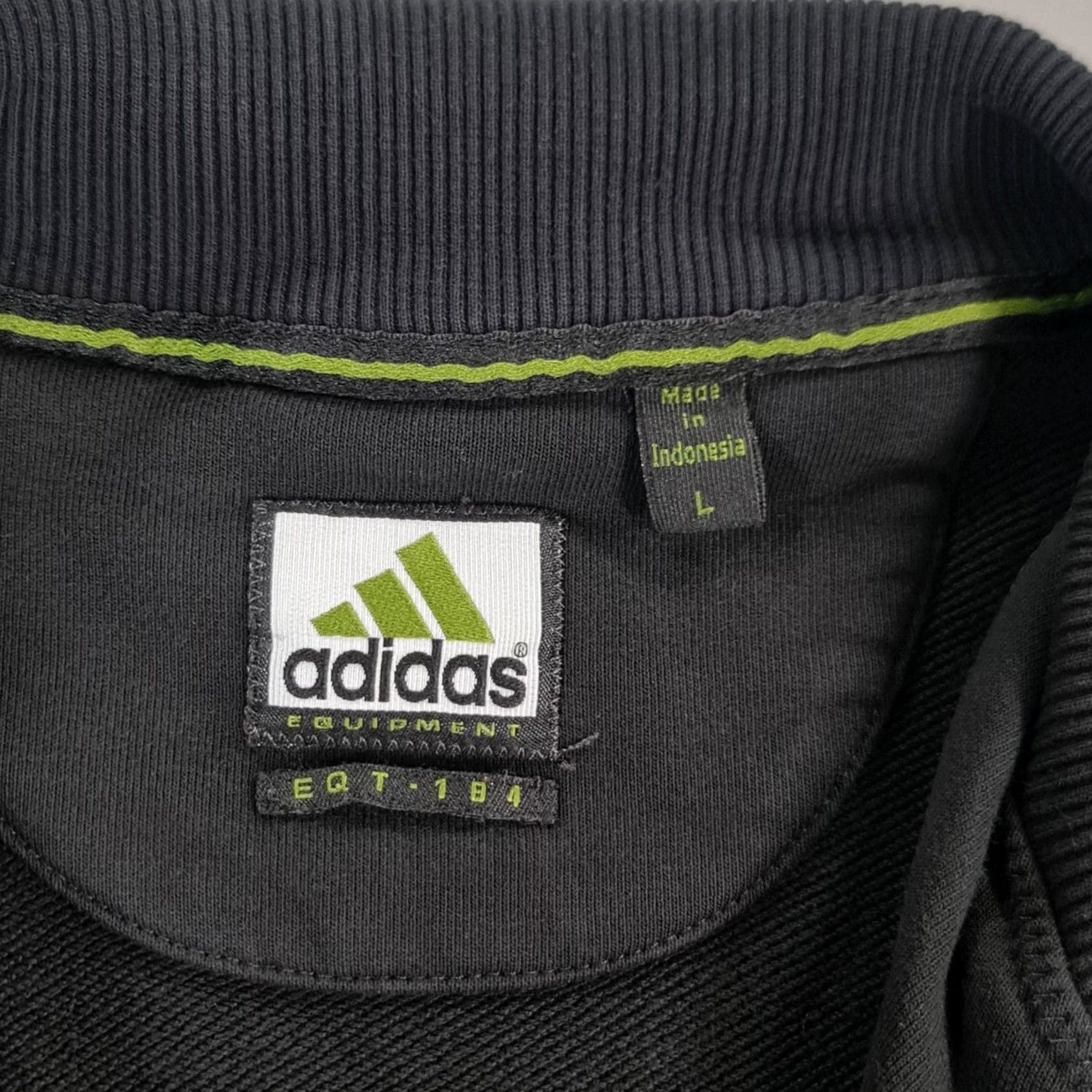 Adidas adidas Mens Sweatshirt Black Large 1/4 Zip Mock Neck City Sports Vintage Y2K Regular Sweatshirt Mens Size US L / EU 52-54 / 3 - 3 Thumbnail