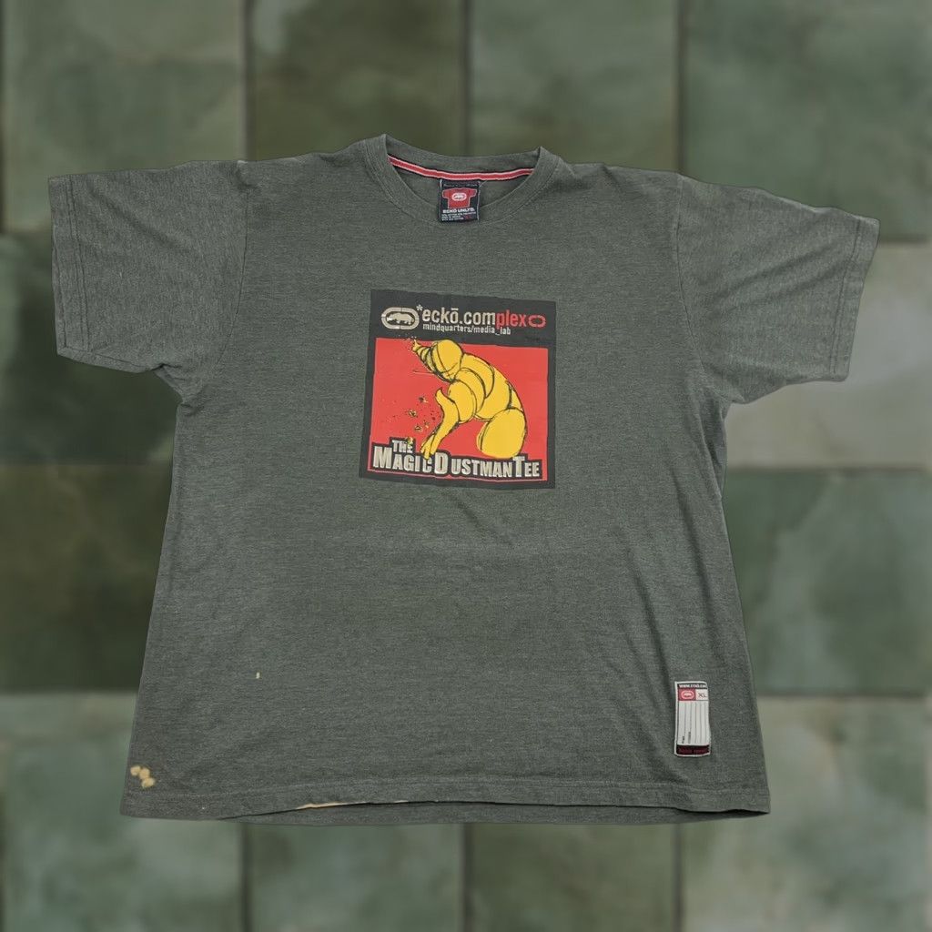 Ecko Unltd. VINTAGE Ecko Unltd T-Shirt Adult XL Gray Limited Edition Magic Dustman Tee Y2K Hip Hop 90s Logo Mens Size US XL / EU 56 / 4 - 1 Thumbnail