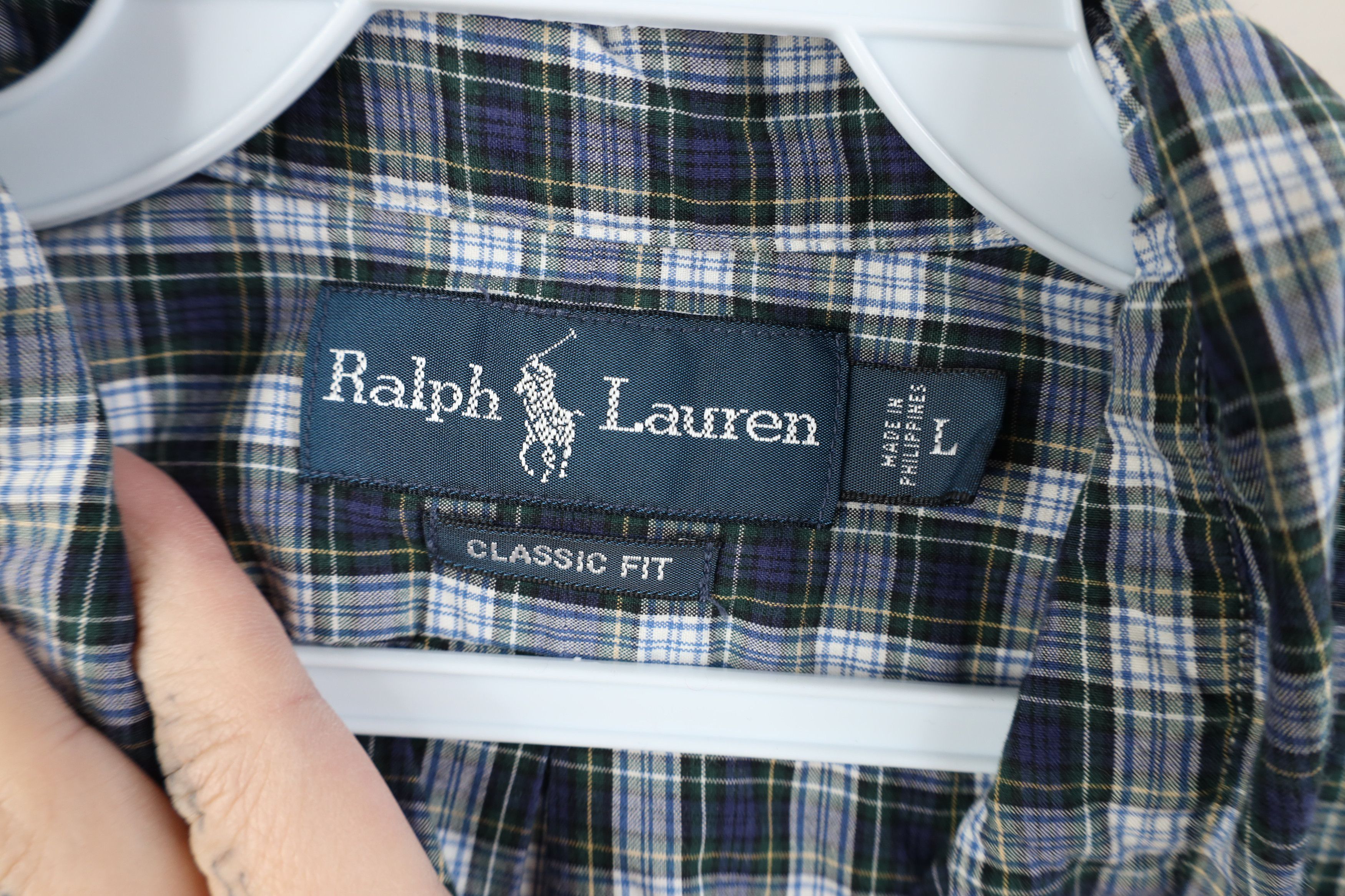 Polo Ralph Lauren Vintage 90s Ralph Lauren Button Down Shirt Plaid Cotton Size US L / EU 52-54 / 3 - 7 Thumbnail