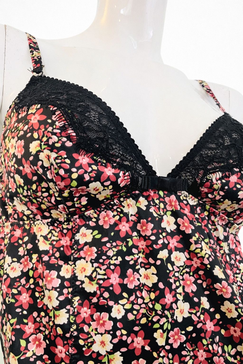 Dolce & Gabbana Vintage Dolce & Gabbana Floral D&G Lace Trim Babydoll Dress Size M / US 6-8 / IT 42-44 - 3 Thumbnail