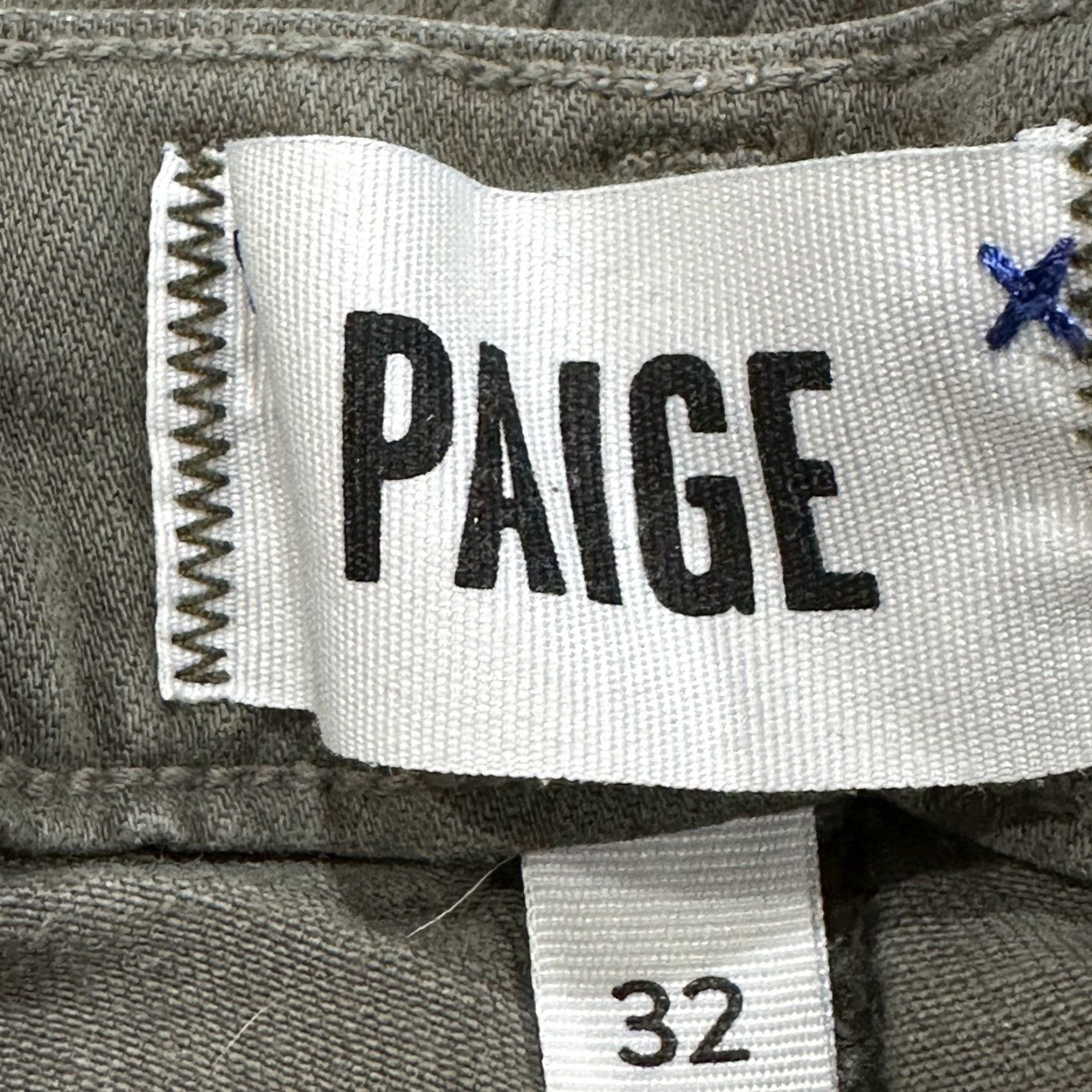 Paige PAIGE Hoxton Ankle Jeans 32 Green Stretch Skinny Pants Mid Rise Utility Slim Denim Size 24" / US 00 / IT 34 - 4 Thumbnail